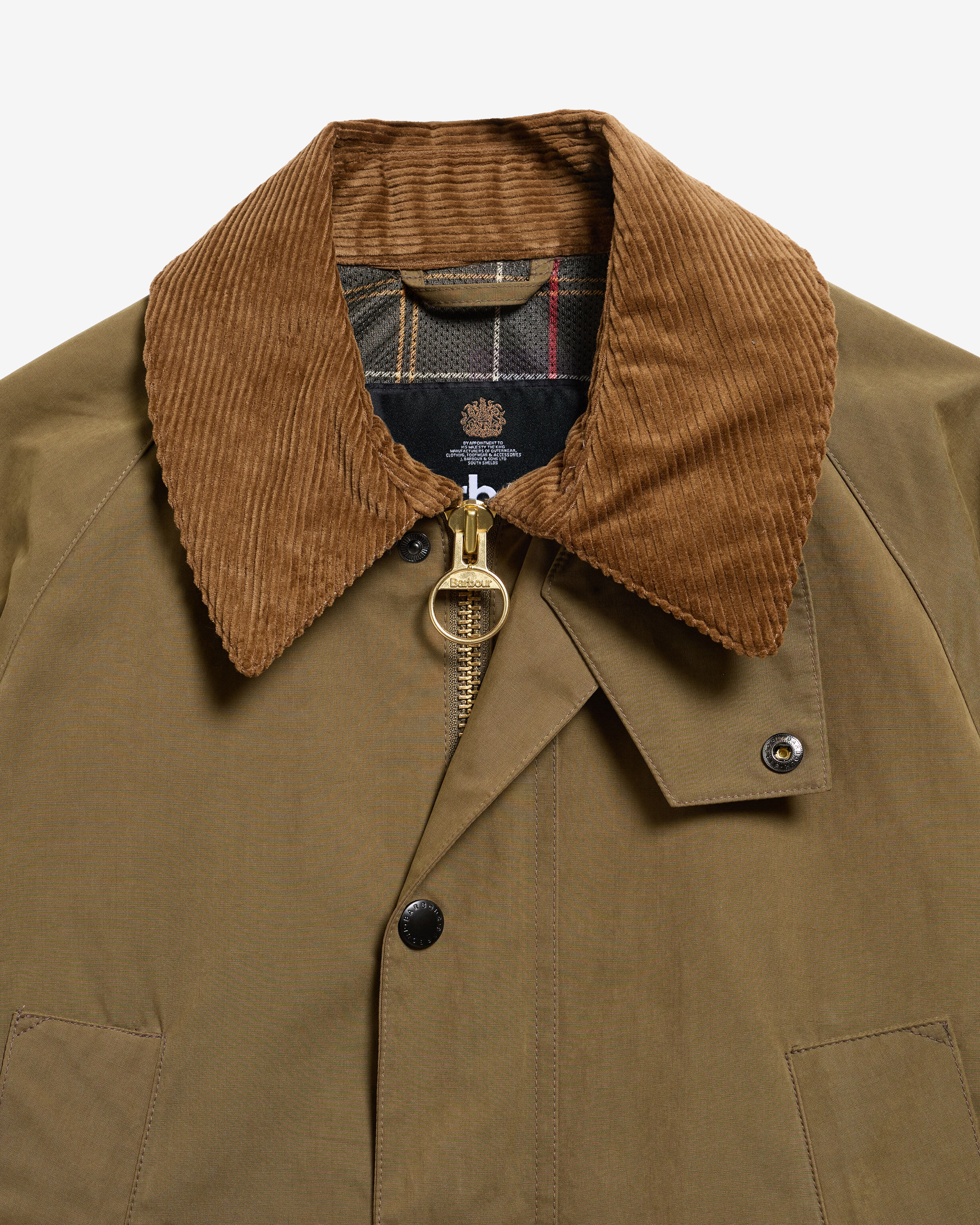 Peached Oversized Bedale Casual Jacket Dark Sand