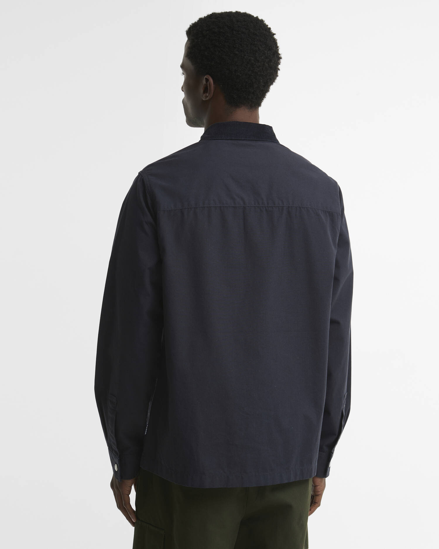 Barbour Overshirt Cord Collar Twill Dark Navy image number 2