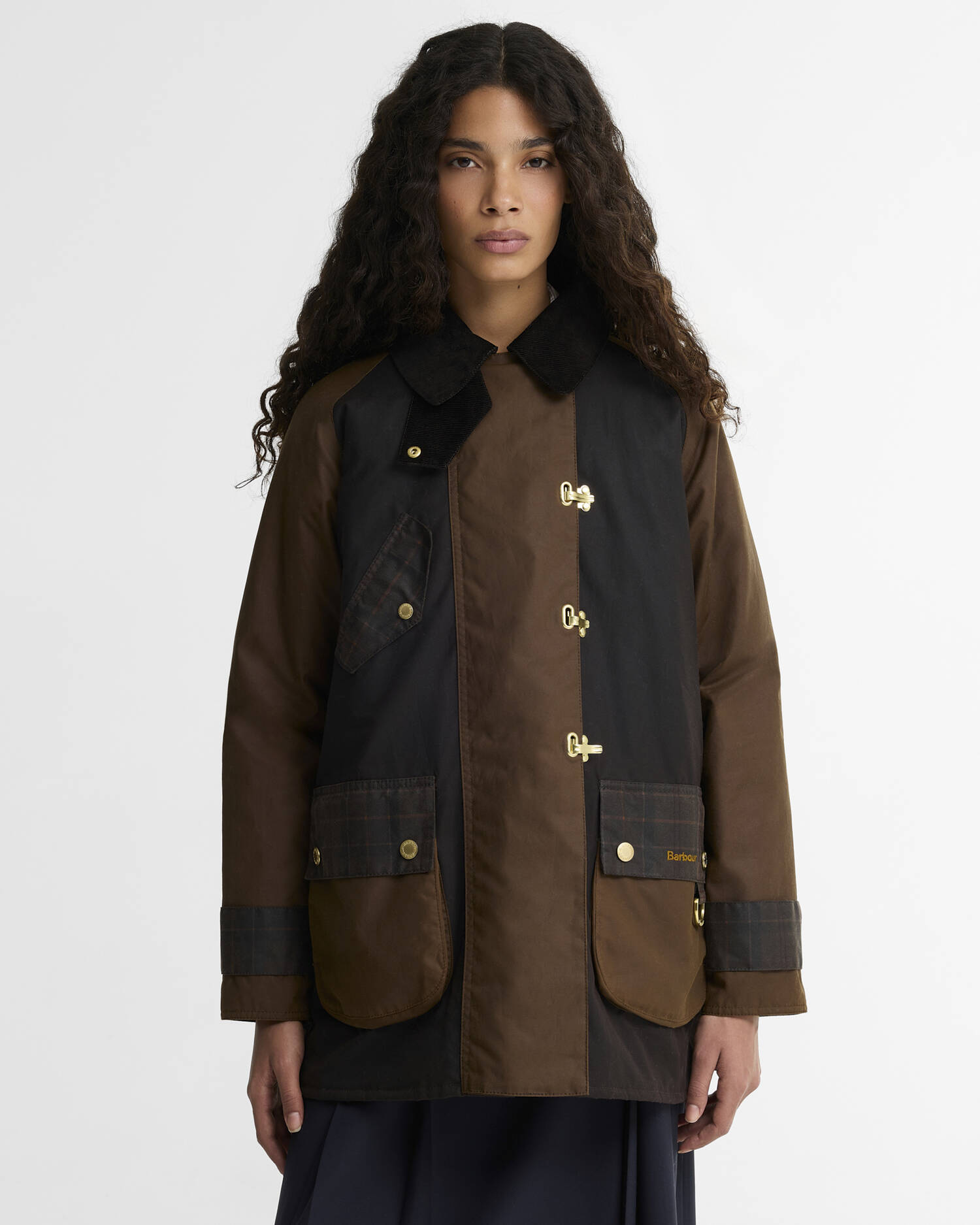 Giacca cerata Felton con motivo a quadri Rustic/Bark/Muted image number 0