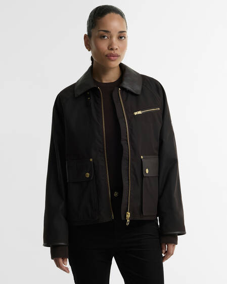 B.Intl Wachsjacke Donnington Rustic/Truffle Northumberland Check