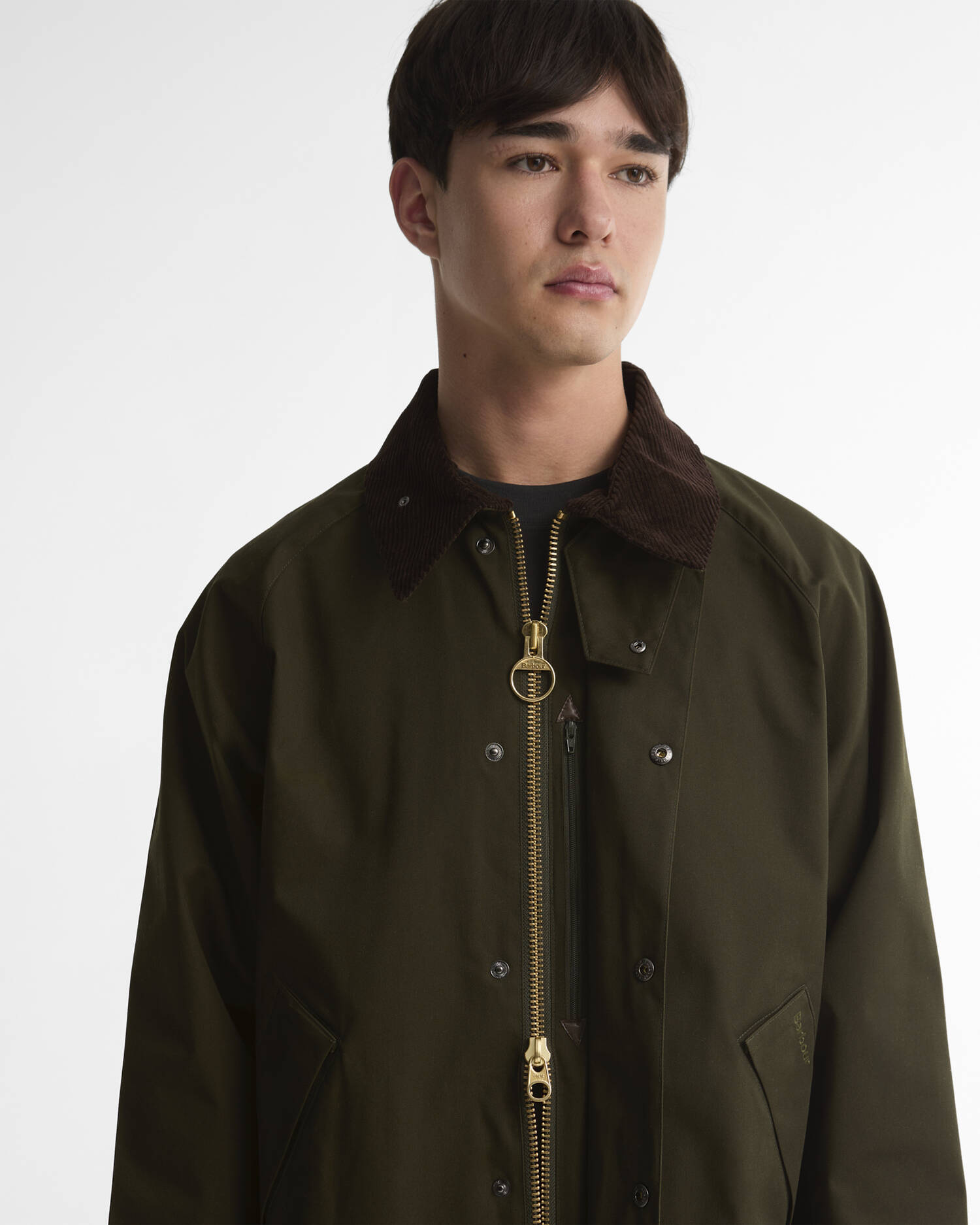 Barbour Wachsjacke Long Transport Sage image number 4