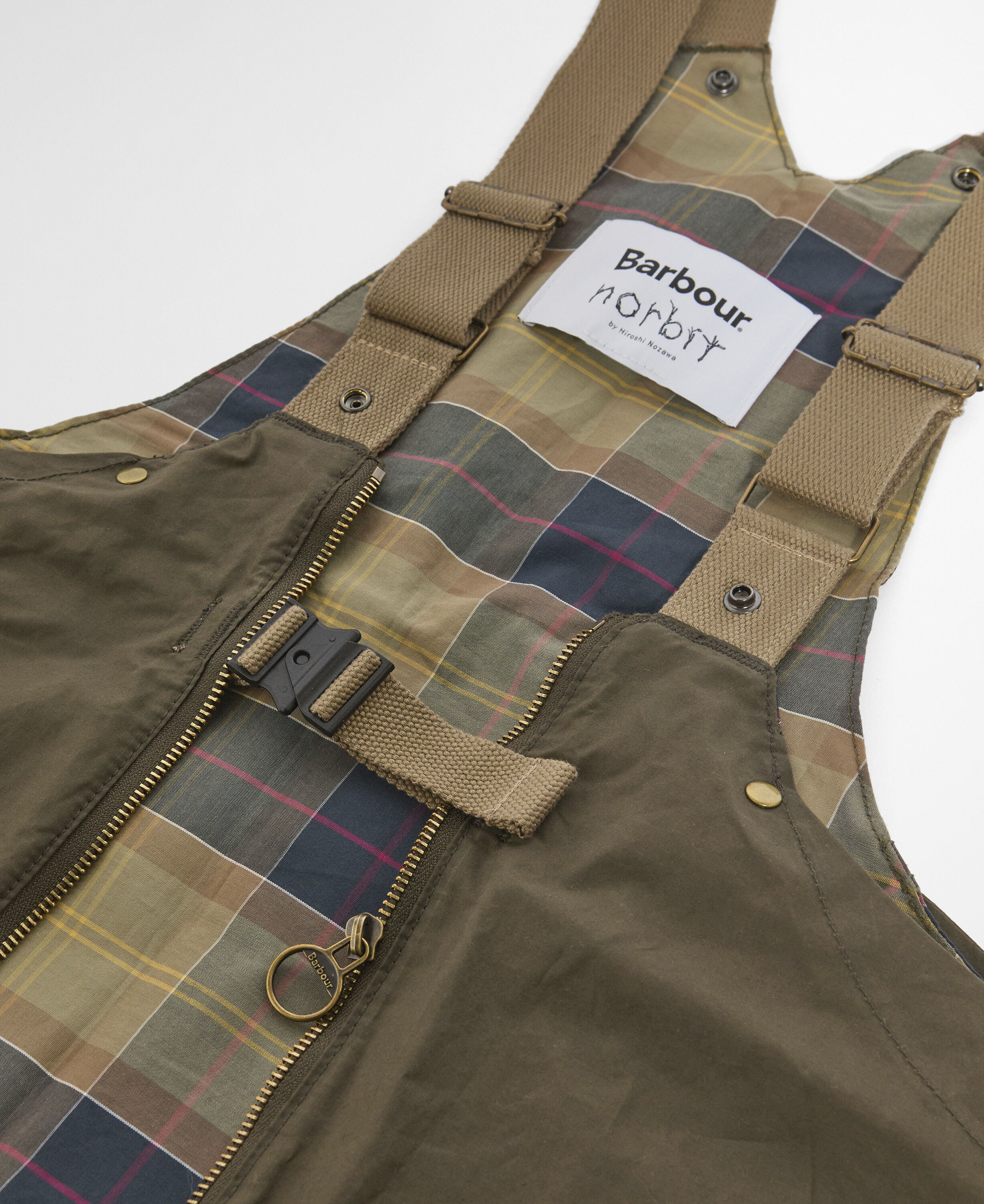 Barbour x Norbit Drywax Vest Khaki Brown