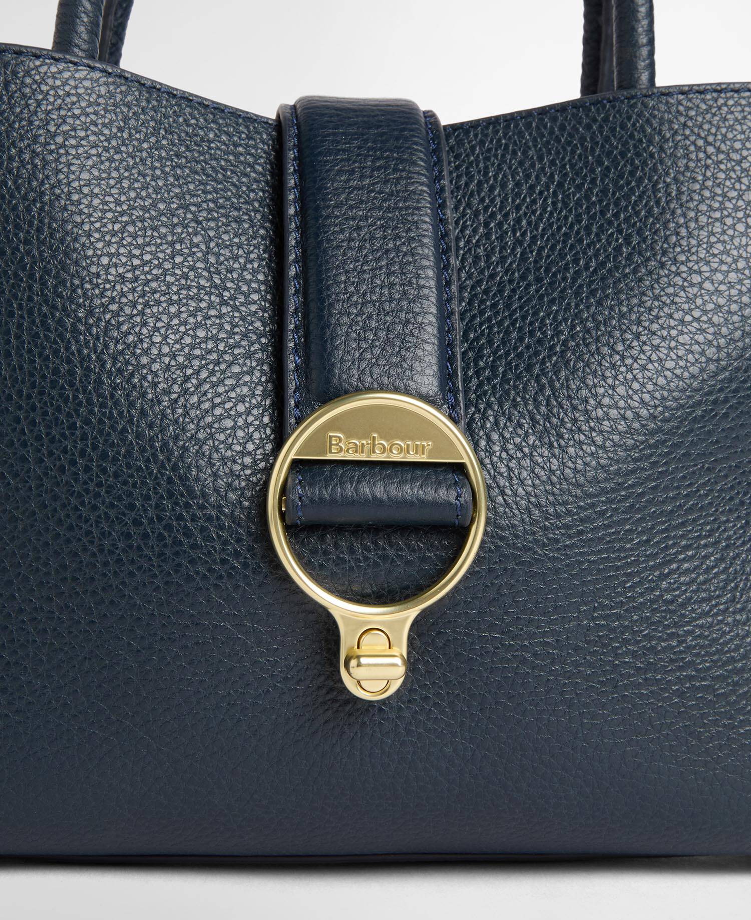 Alder Mini  Leather Tote Bag Navy image number 4