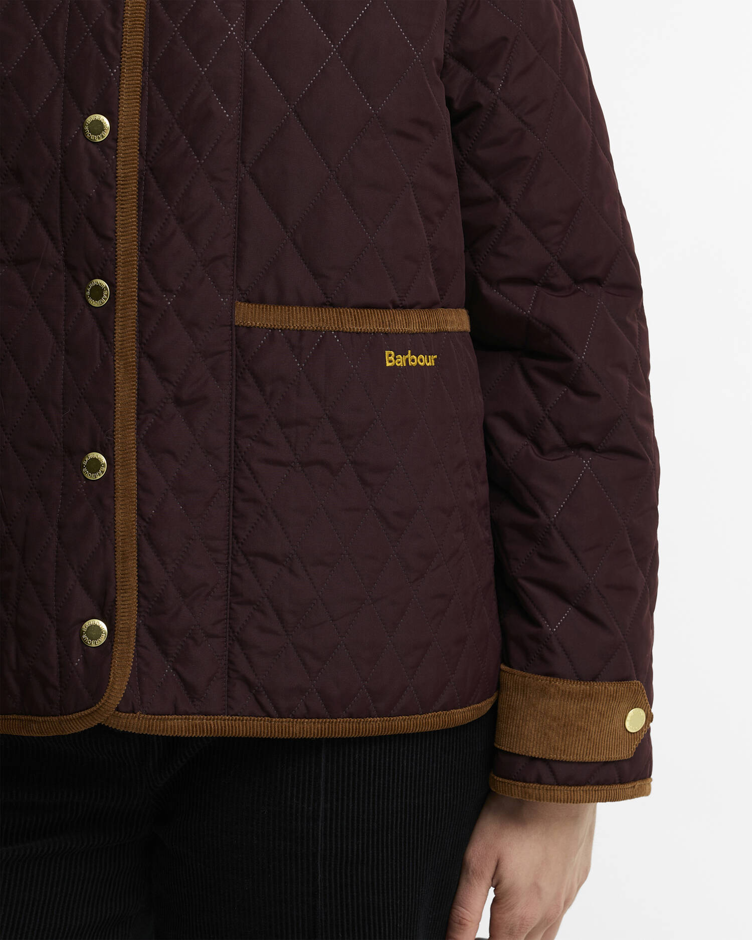 Ainsdale Patchwork Quilted Jacket Fig/Muted image number 4