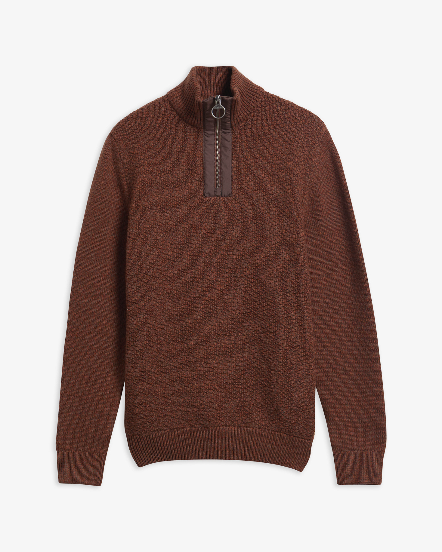 Maglione Danforth con zip corta ed effetto testurizzato Soil
