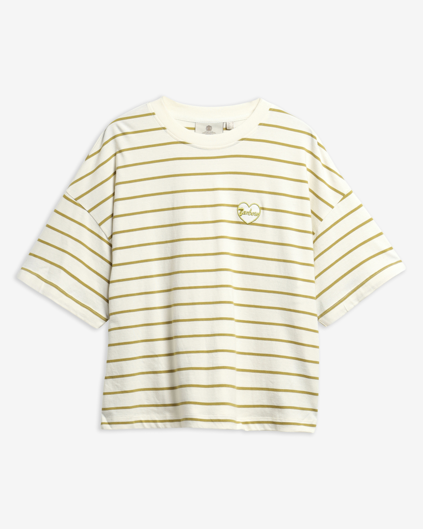 Barbour T-Shirt Ambleside Striped Cloud/Pear
