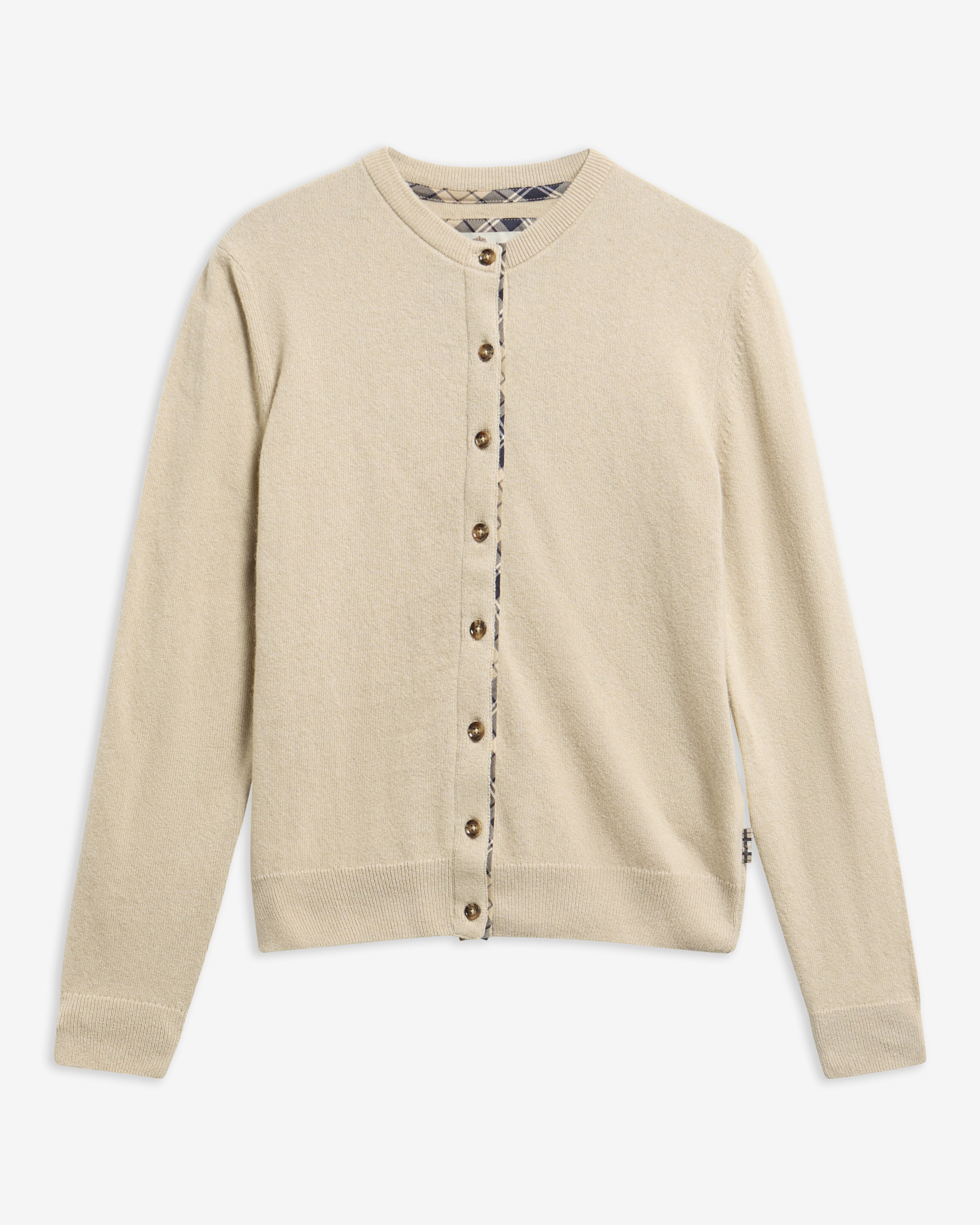 Cardigan Pendle Honey/Birchwood Tartan