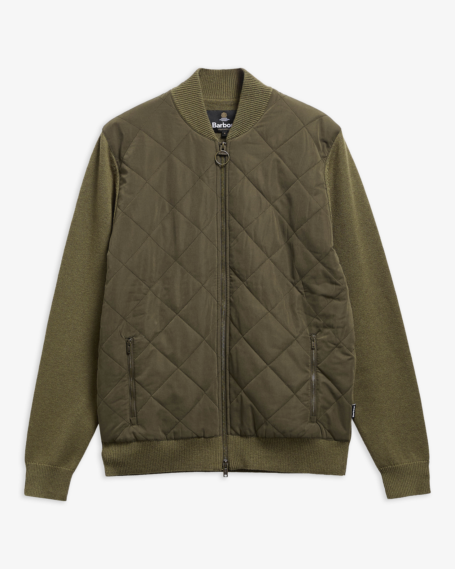 Barbour Steppjacke Front Olive