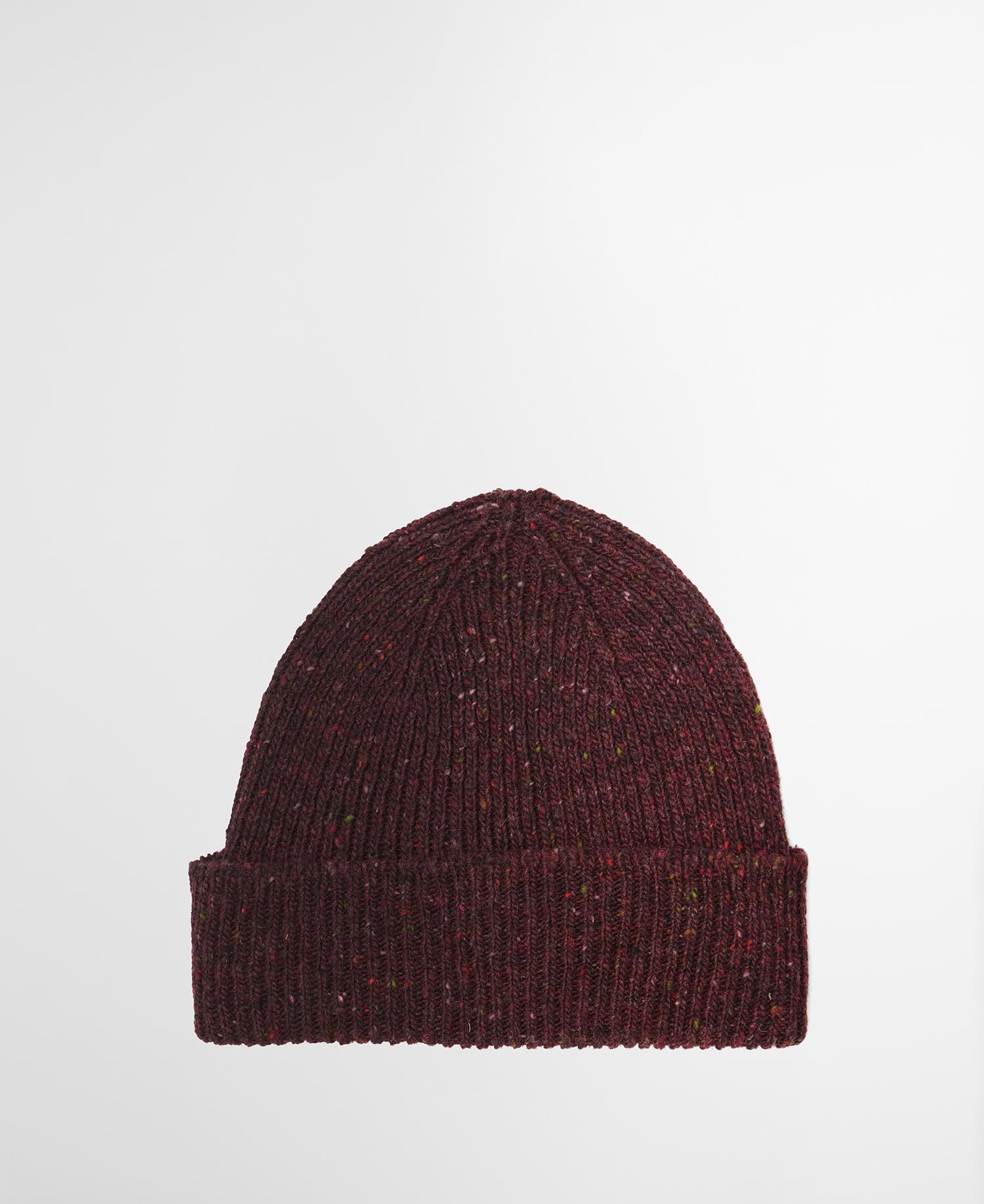 Scottish Donegal Tweed Beanie Merlot