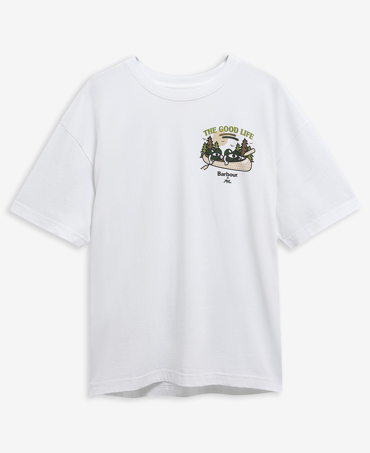 Barbour x Mul Heaton Oversized T-Shirt White