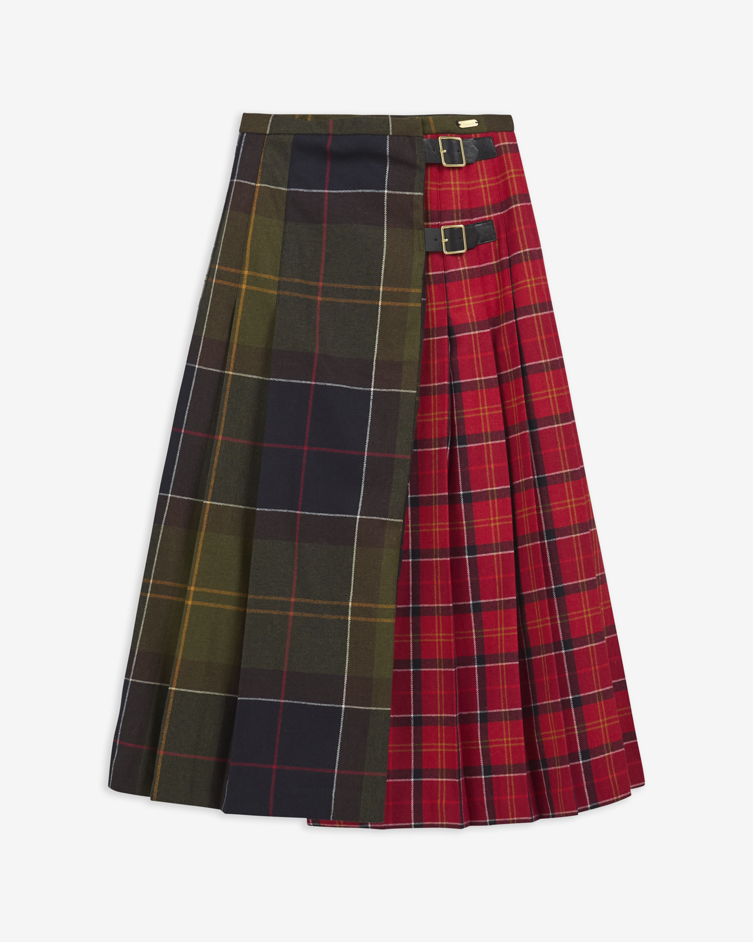 Marena Tartan Midi Skirt Cardinal Tartan Multi