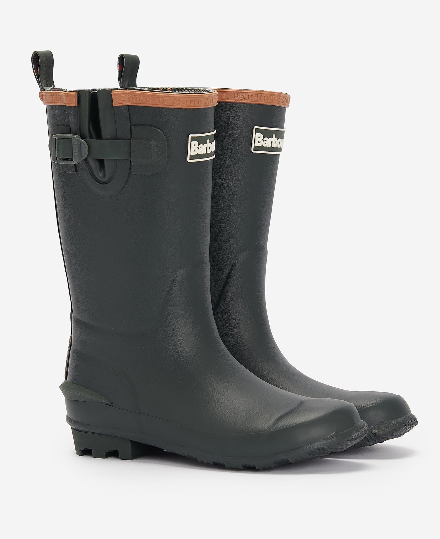 Simonside Children's Wellington Boots Olive
