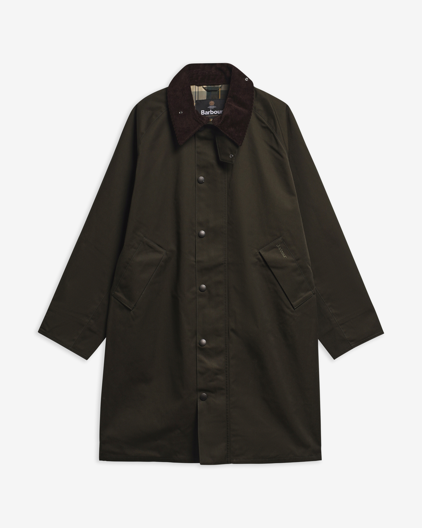 Barbour Wachsjacke Long Transport Sage
