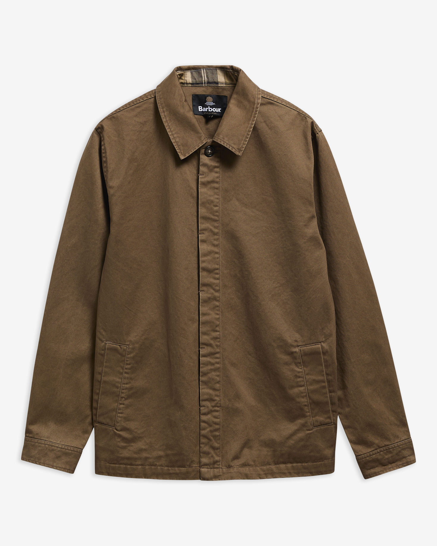 Barbour Overshirt Yorklane Twill Dark Sand