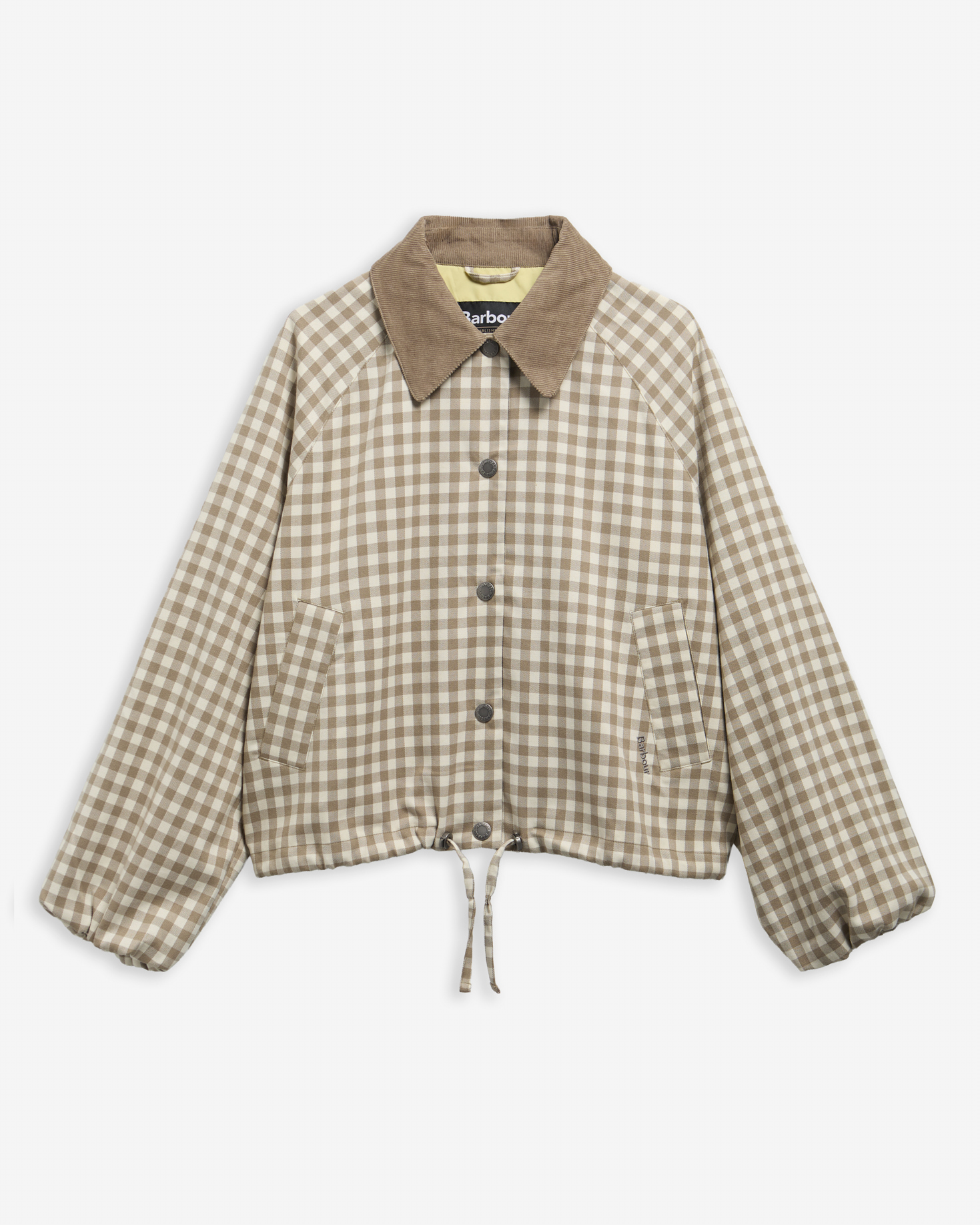 Ovingham Gingham Casual Jacket Sand/Neutral