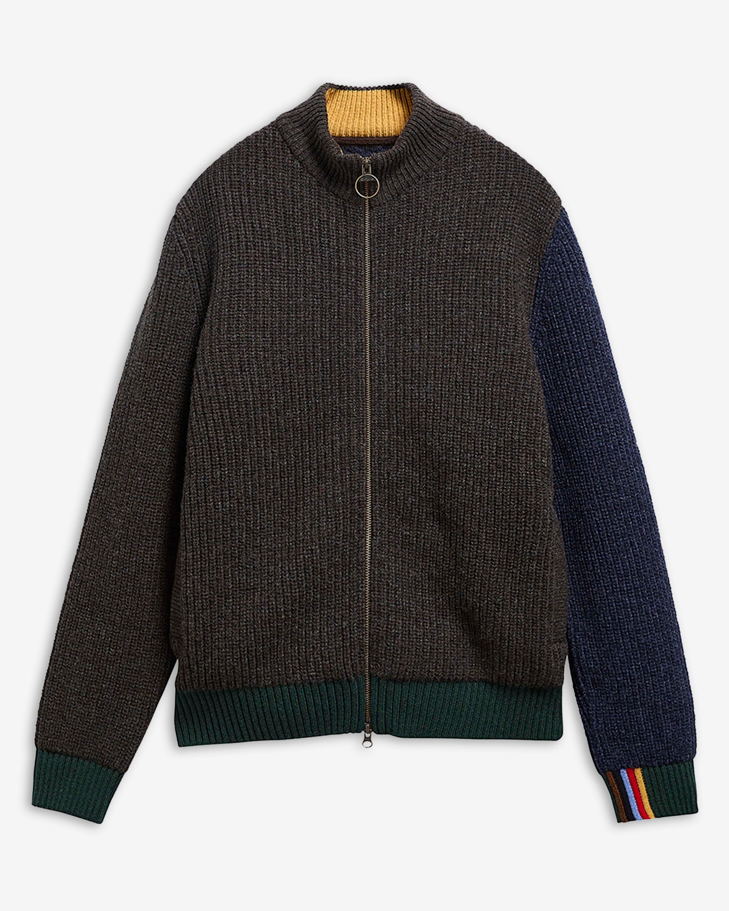 Paul Smith Loves Barbour Wollstrickjacke Gamefair Russet