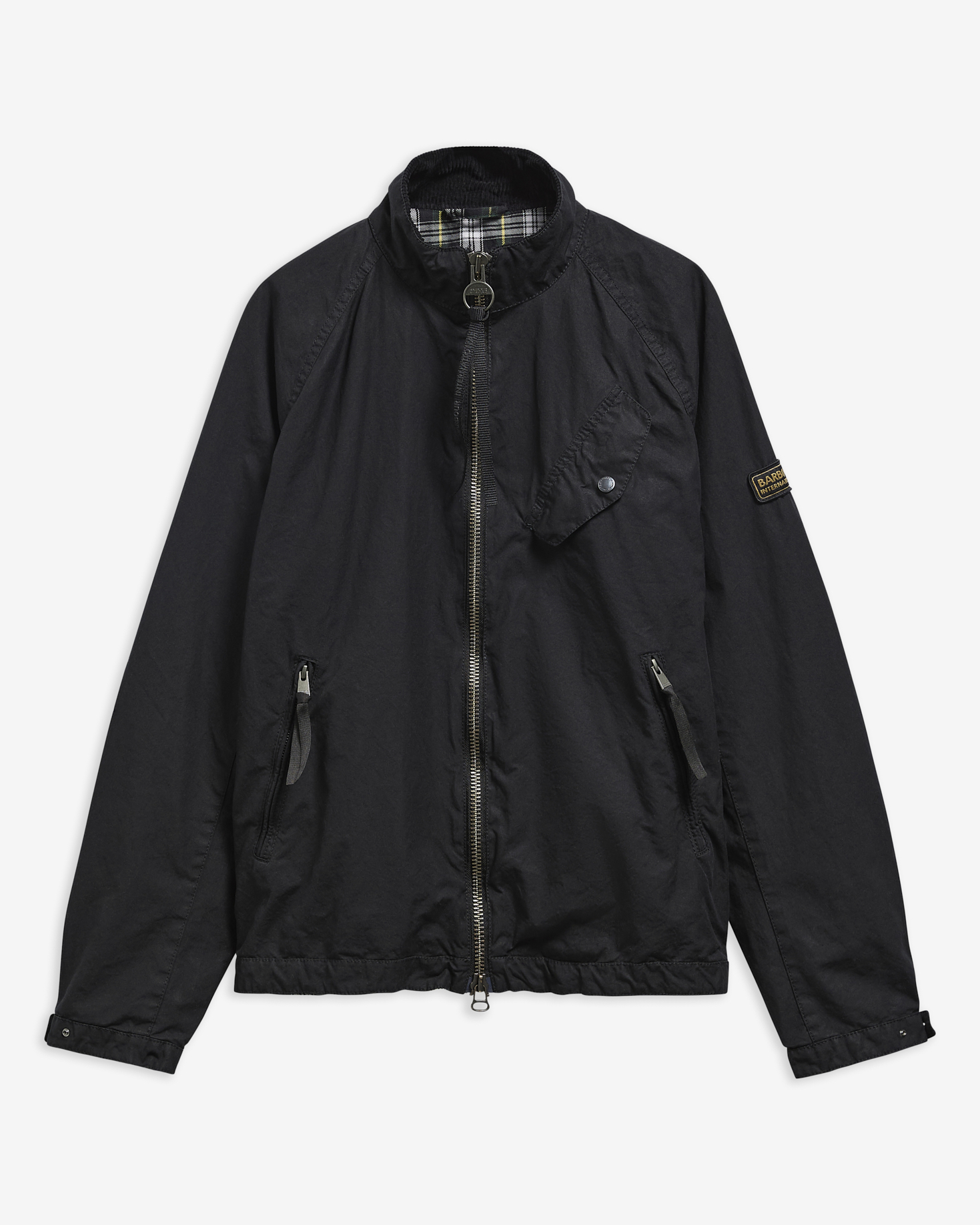 Club Blouson Washed Waxed Jacket Black