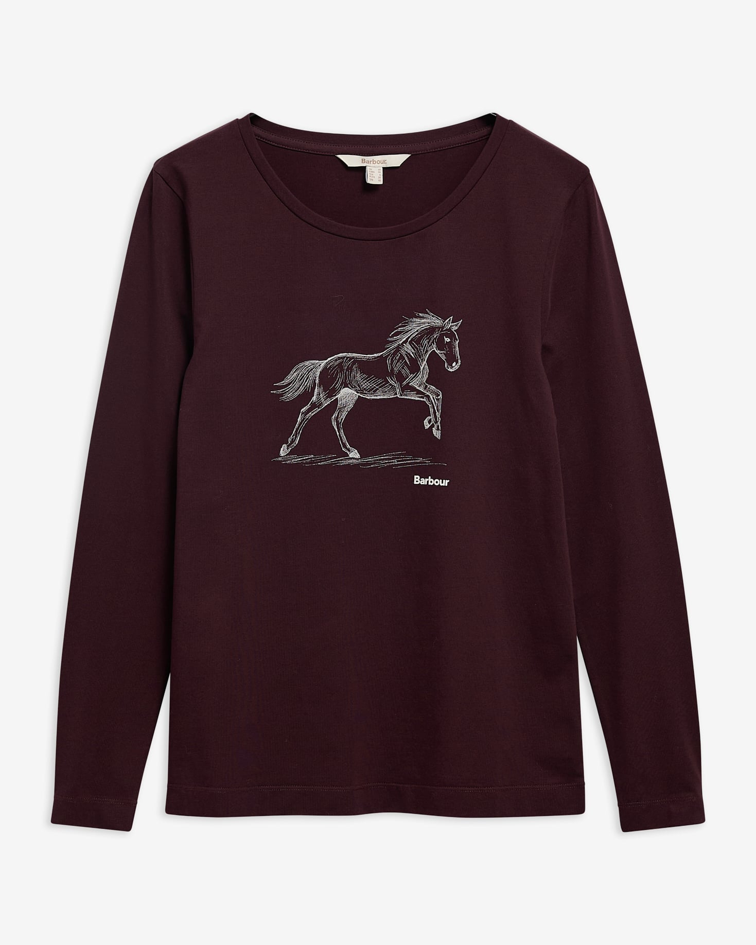 Barbour Langarmshirt Rosamund Fig
