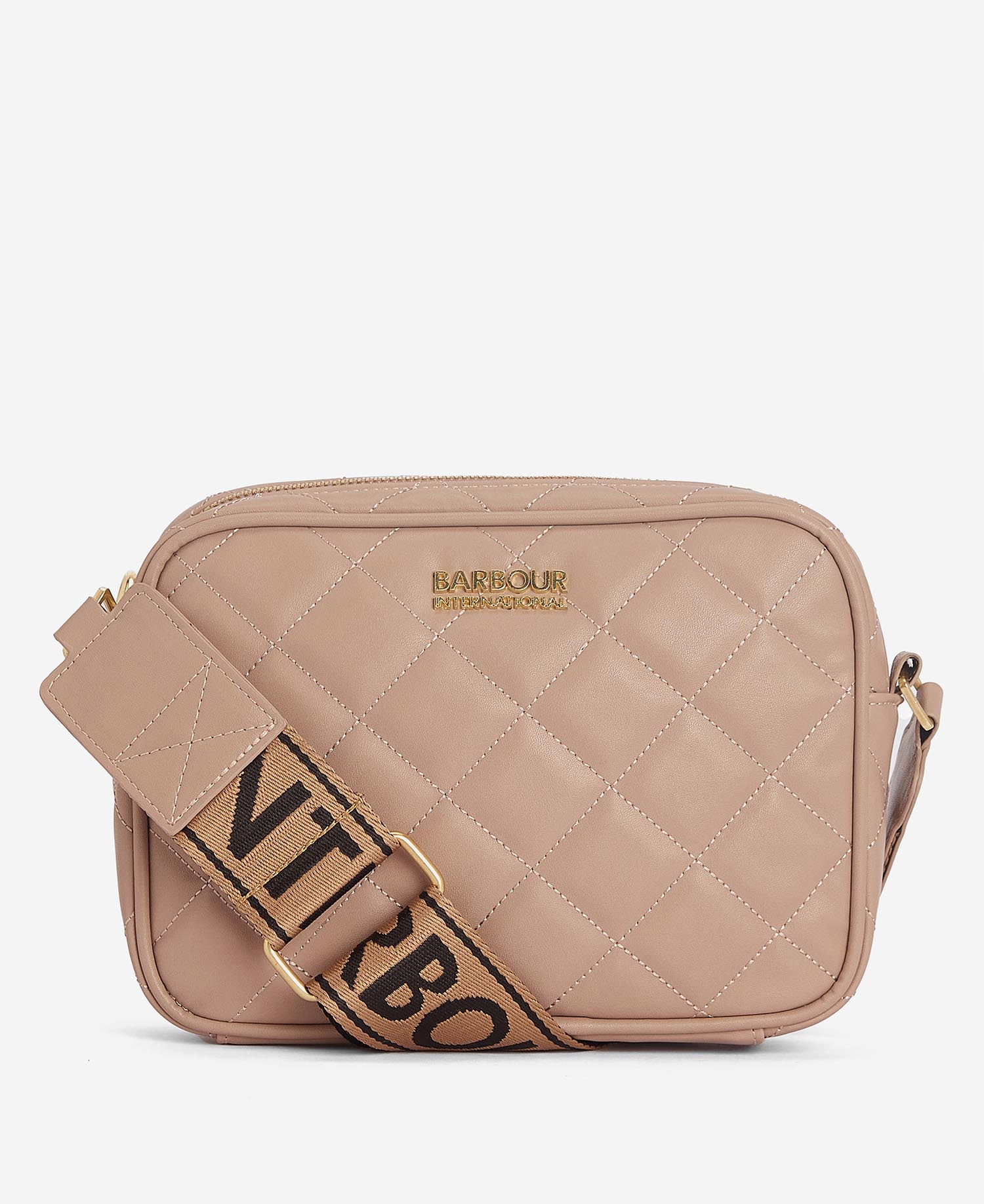 Sloane Quilted Crossbody Bag Camel
