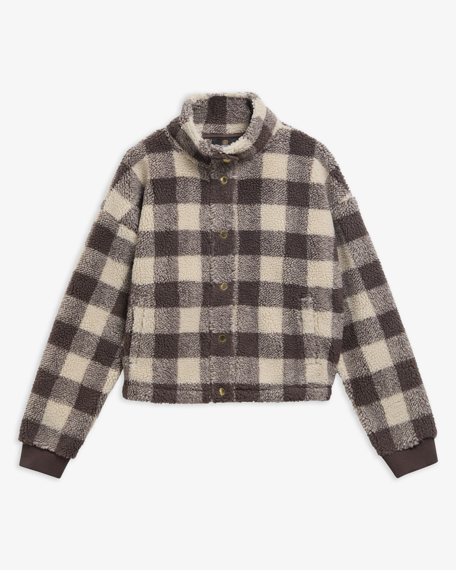 B.Intl Fleecejacke Amaya Check Truffle Multi