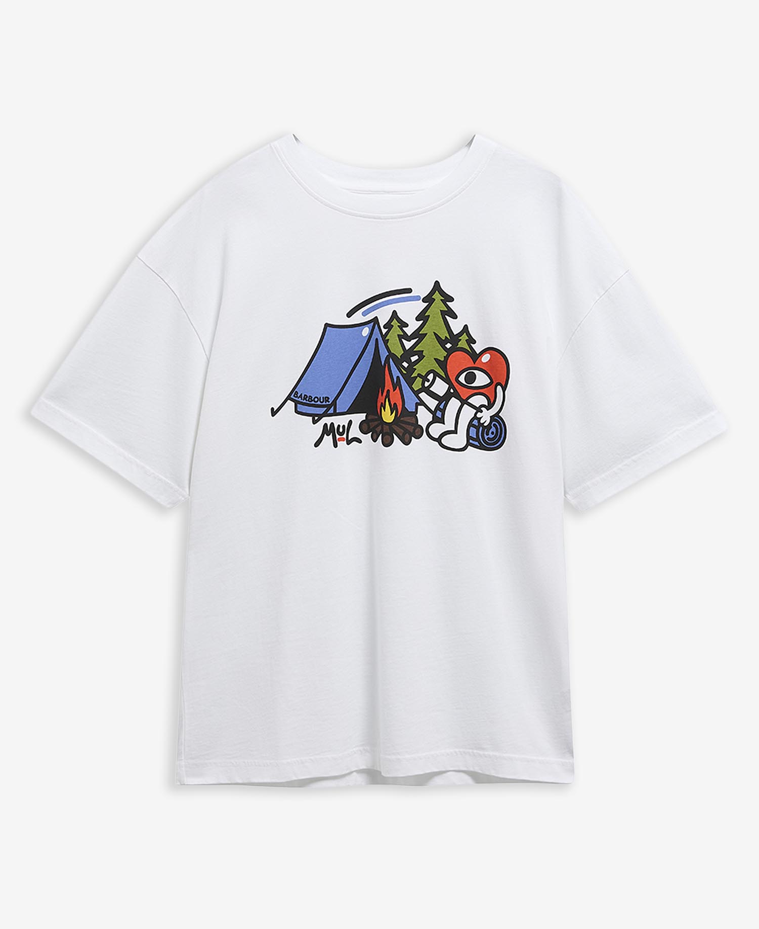 Barbour x Mul Grainger Oversized T-Shirt White