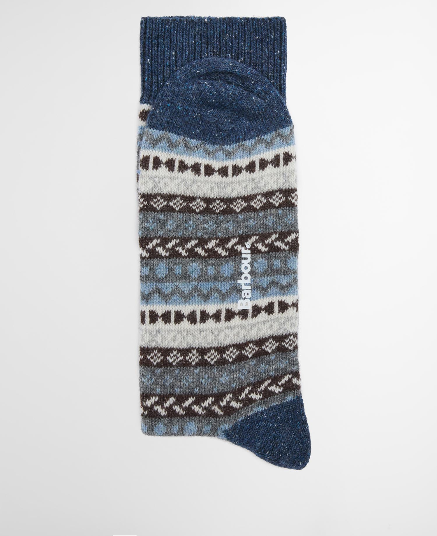 Fair Isle Socks (Set of 2) Midnight Oak Mix