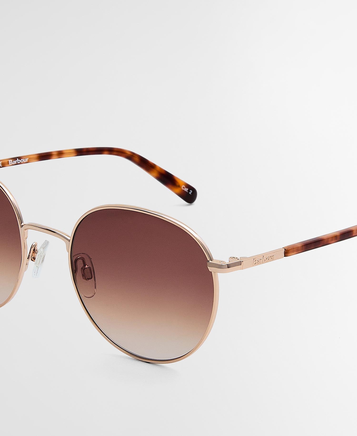 Rounded Metal Sunglasses Gold
