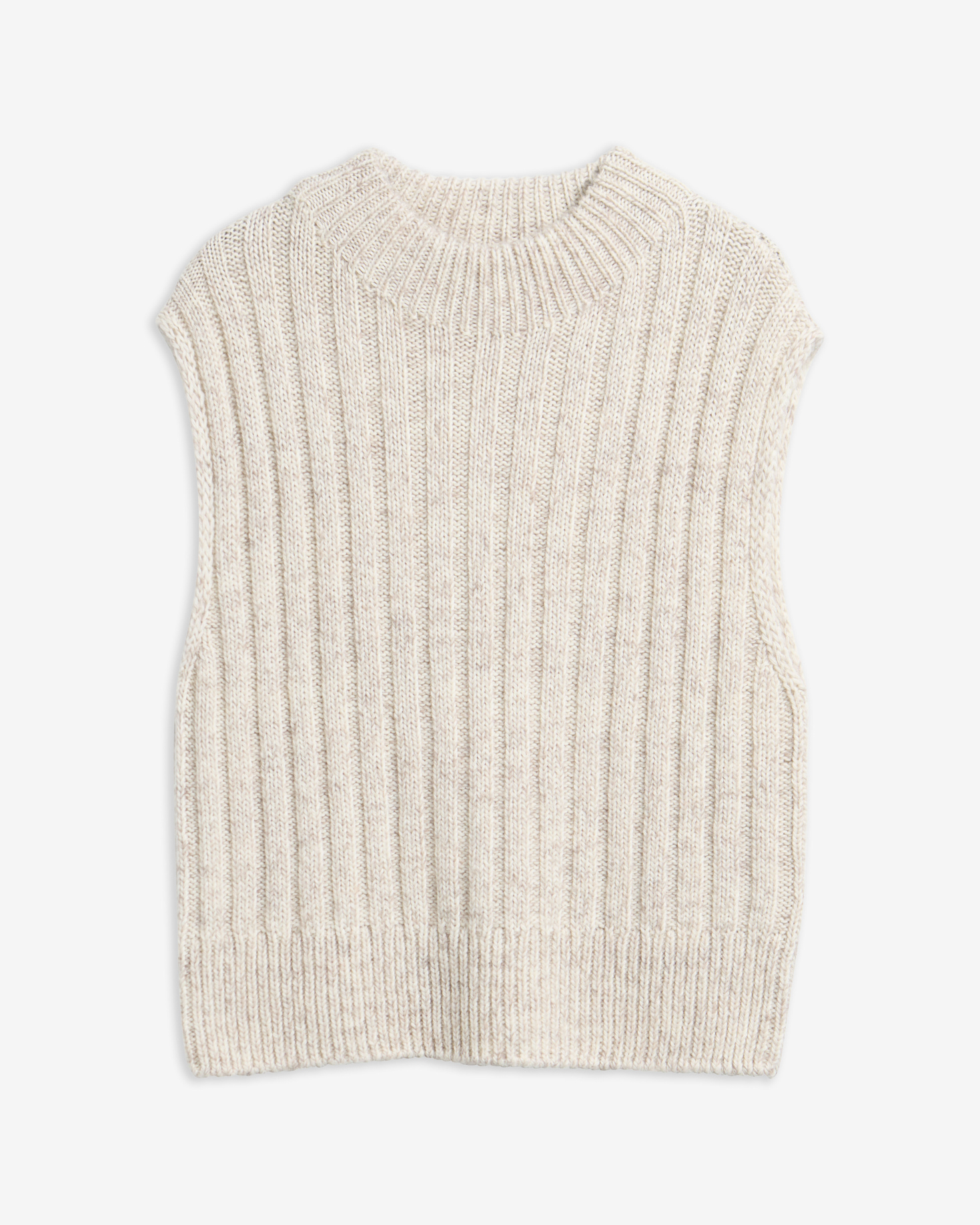 Anastasia Wool-Blend Sweater Vest Cloud Multi