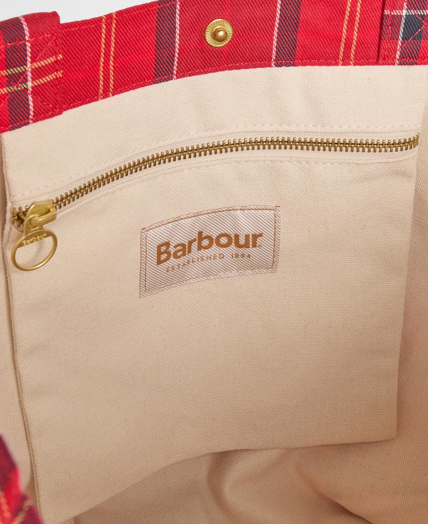 Barbour Tote Bag Heart Cardinal/Black