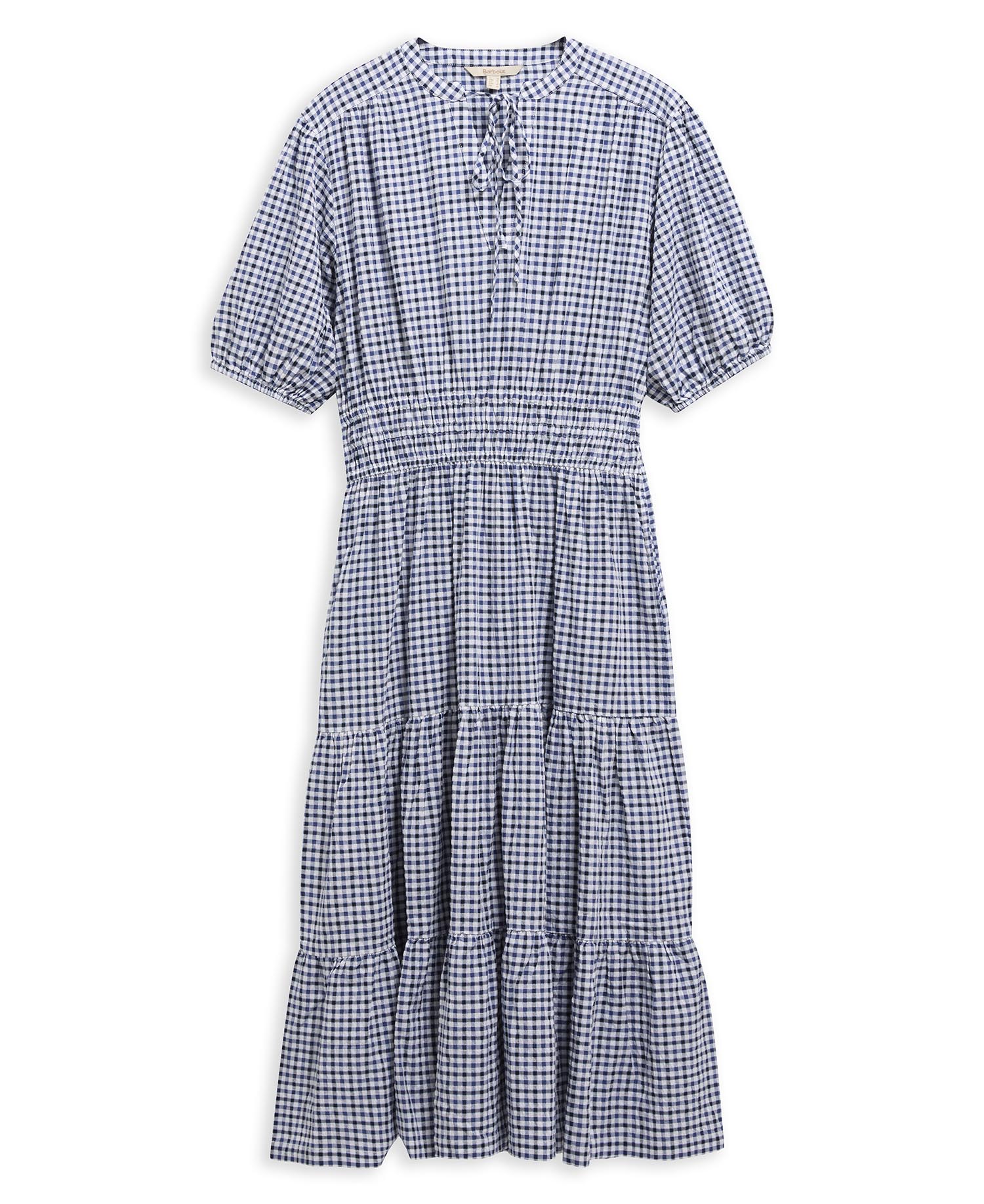 Ashwell Gingham Tiered Midi Dress Multi Gingham