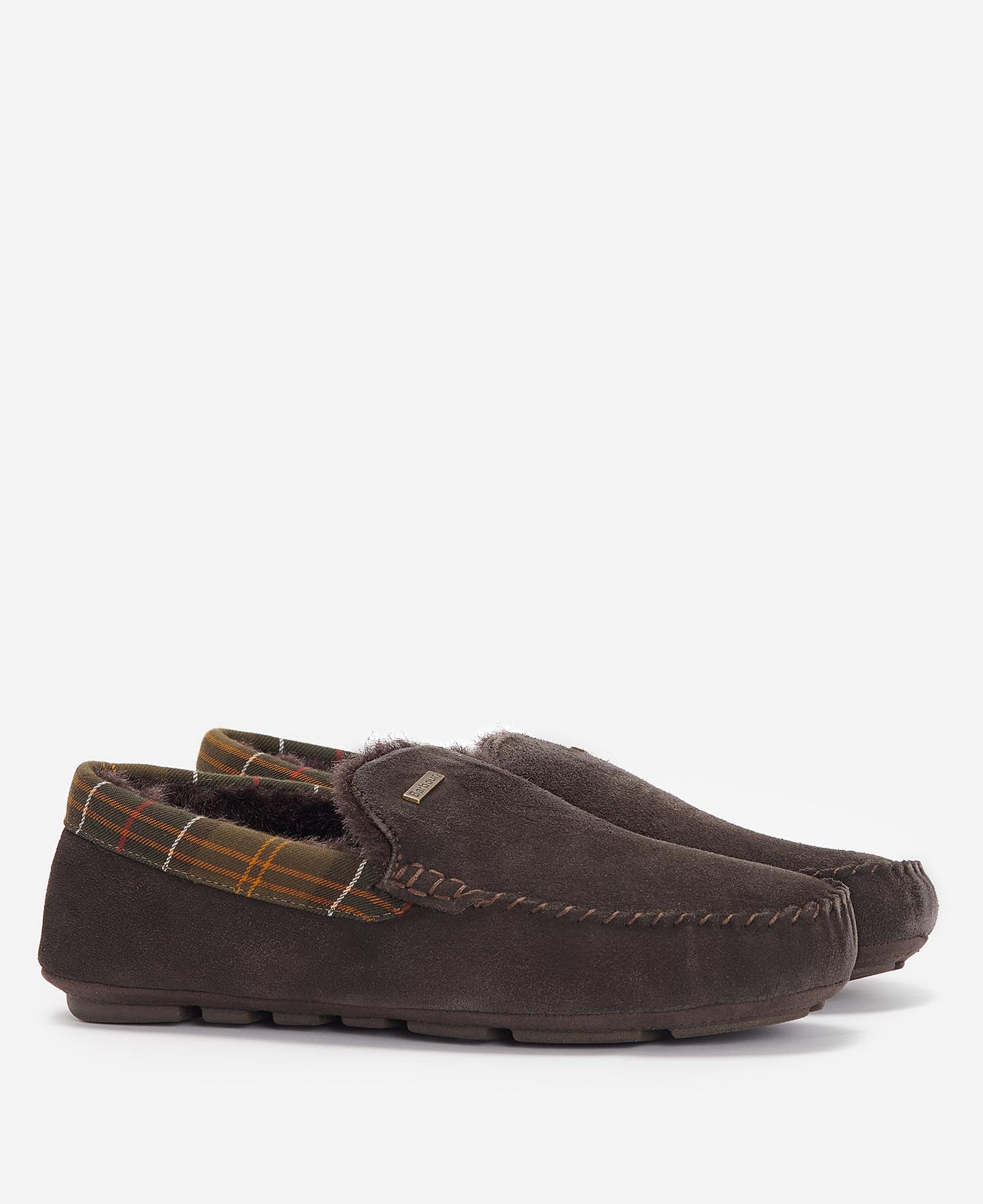 Monty Slippers Brown Suede