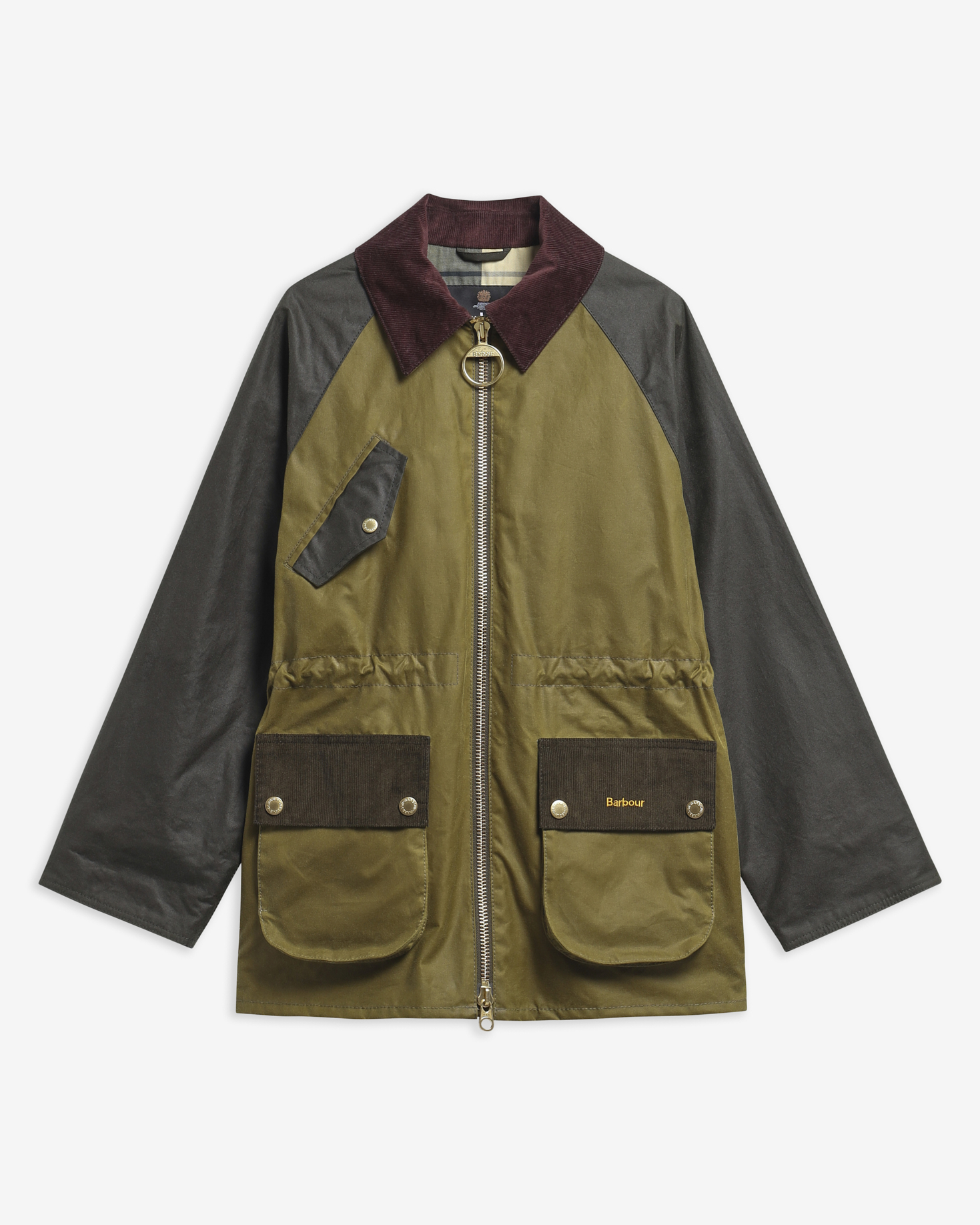Treeton Waxed Jacket Golden Olive/Fern/Ancient