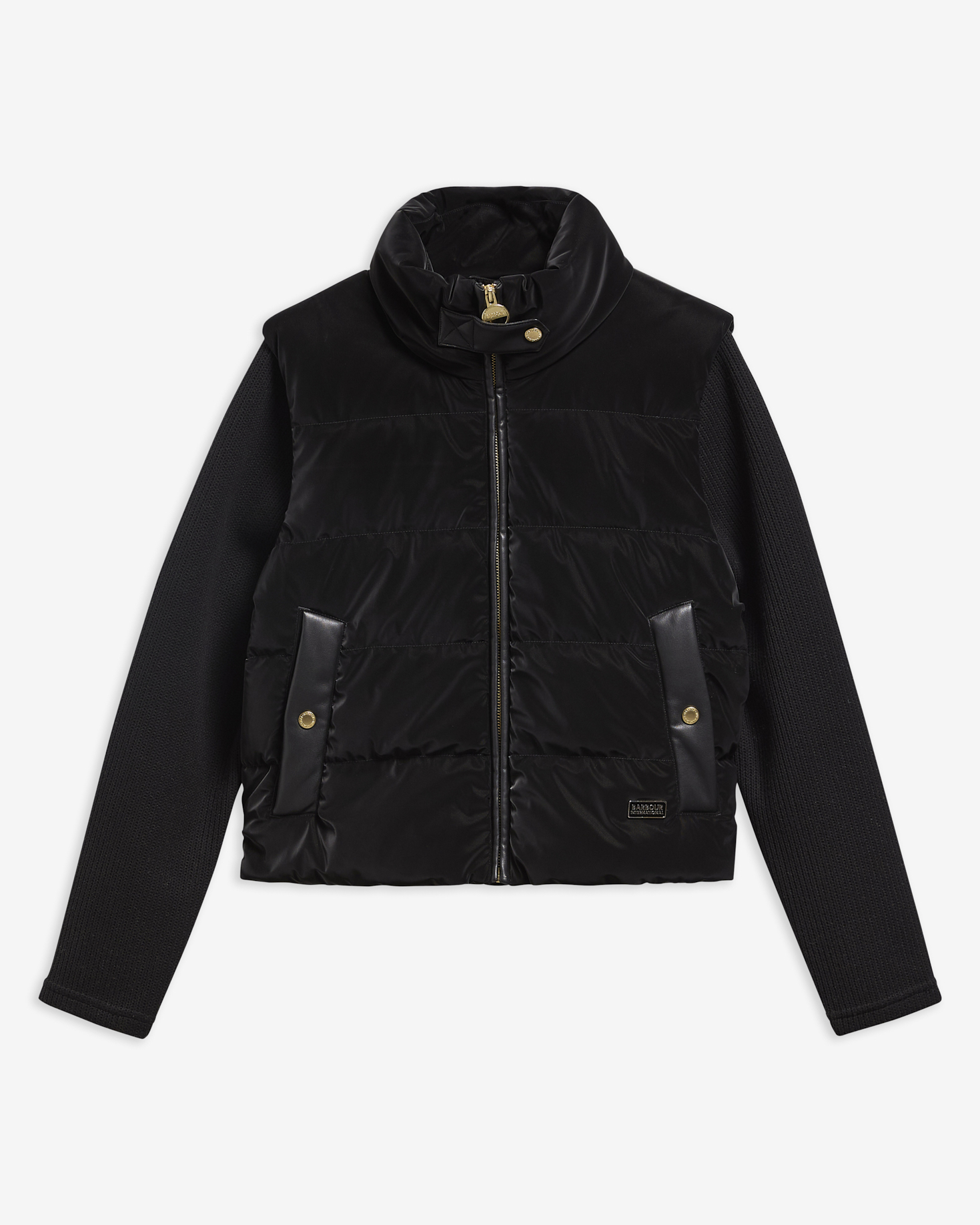 B.Intl Steppjacke Balaton Faux-Velvet Black