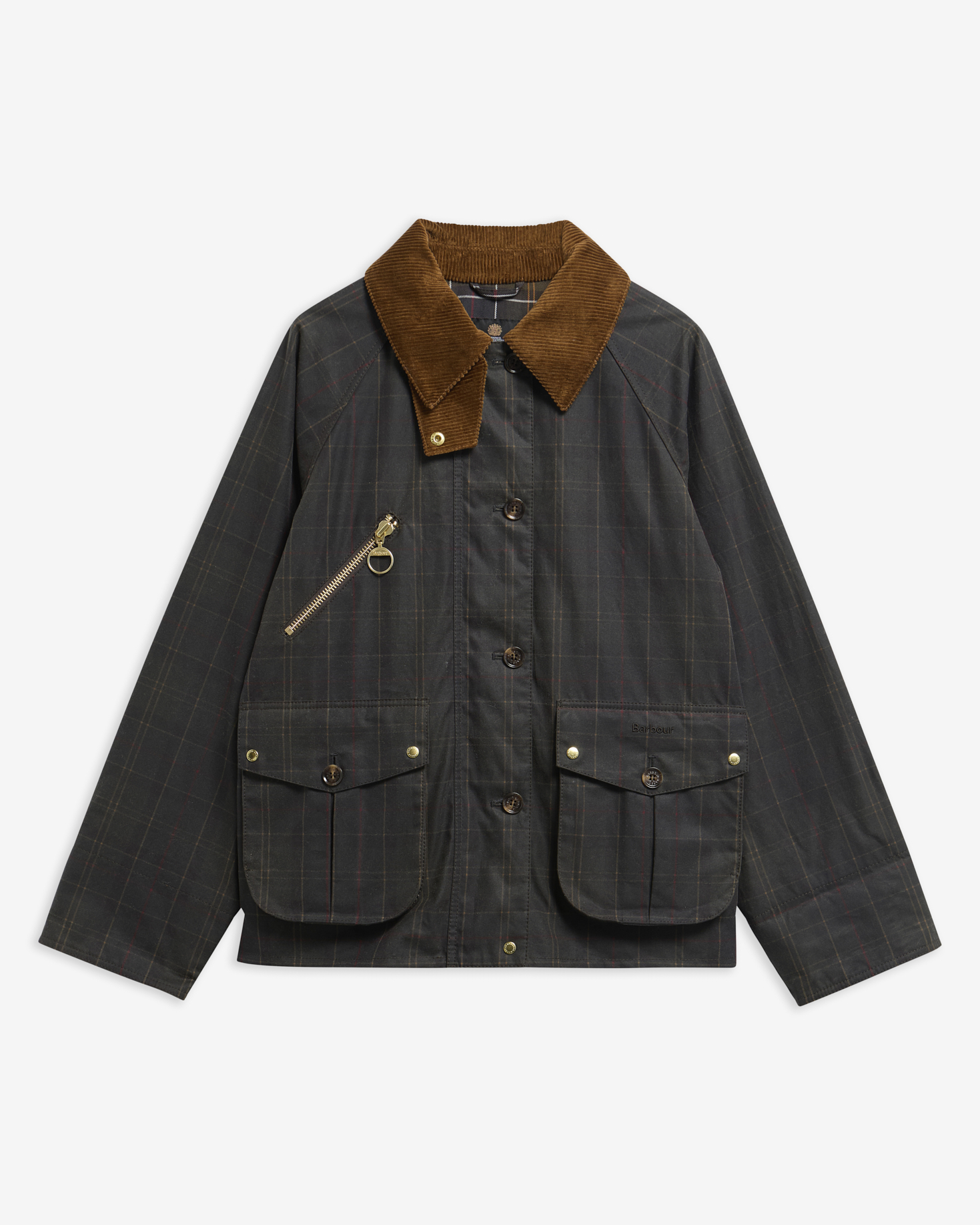 Giacca cerata Marena con motivo a quadri Classic Tartan