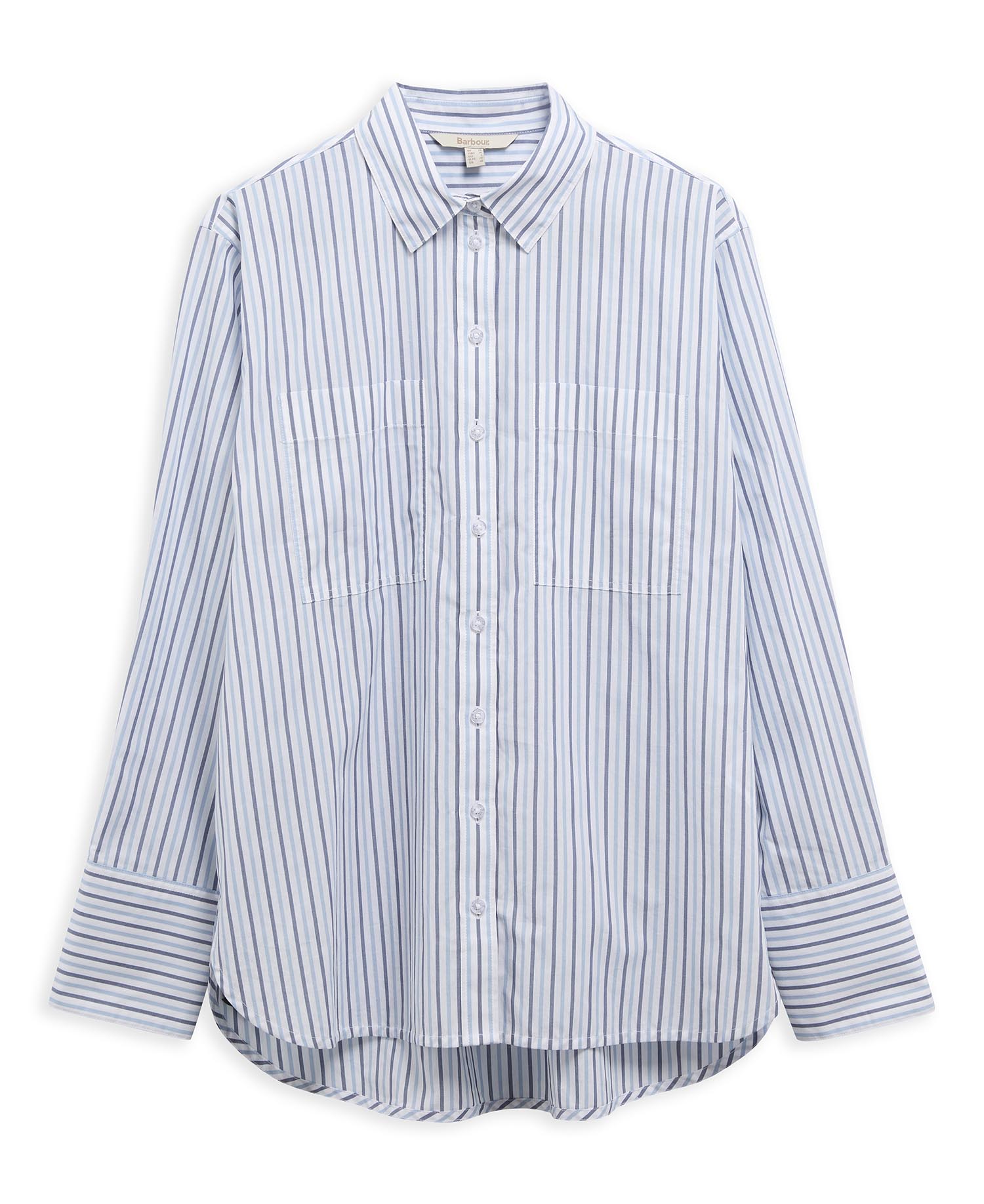Hemd Fawley Striped Relaxed Celestial Blue/Folkstone Stripe