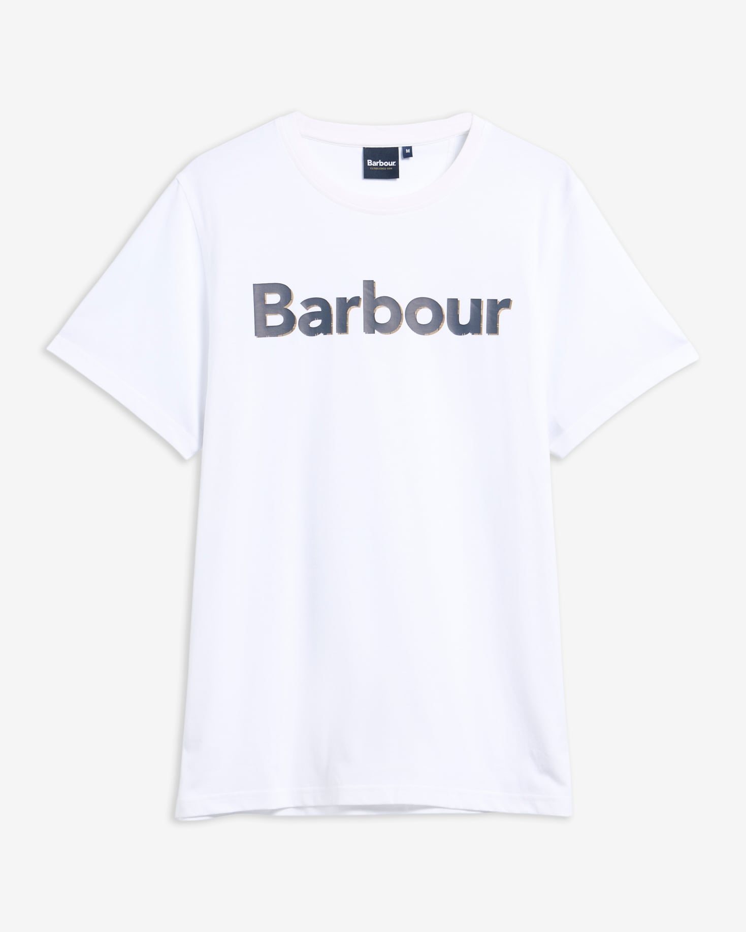 Barbour T-Shirt Halstow Logo Tailored White