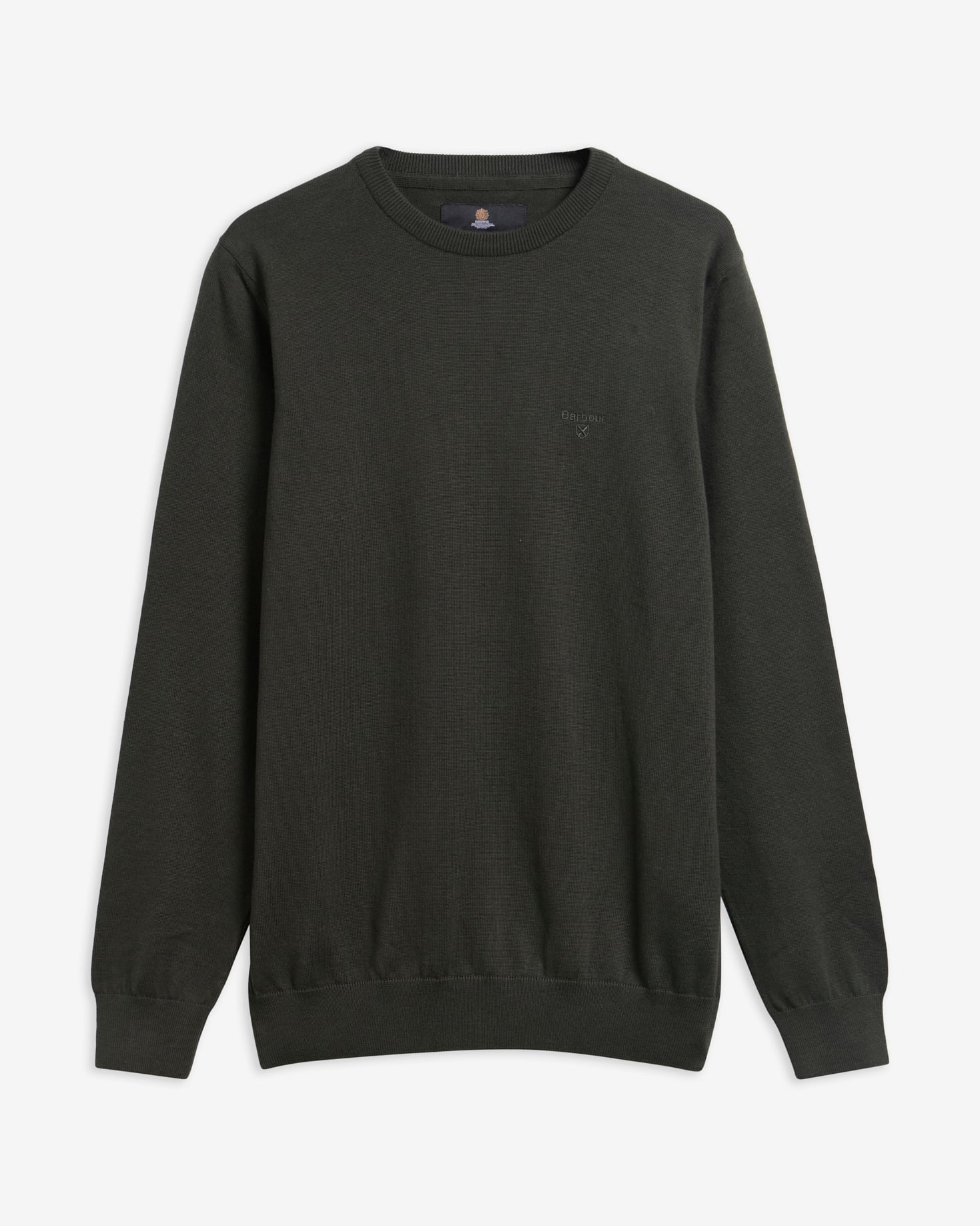 Pima Cotton Crew Neck Jumper Sage