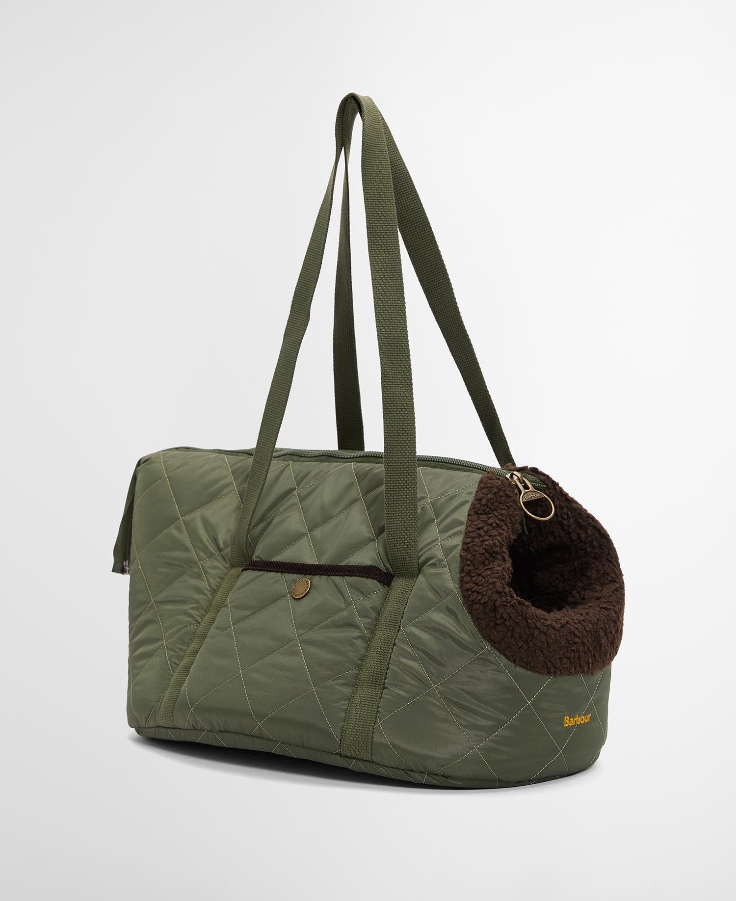 Small Quilted Dog Carrier Olive