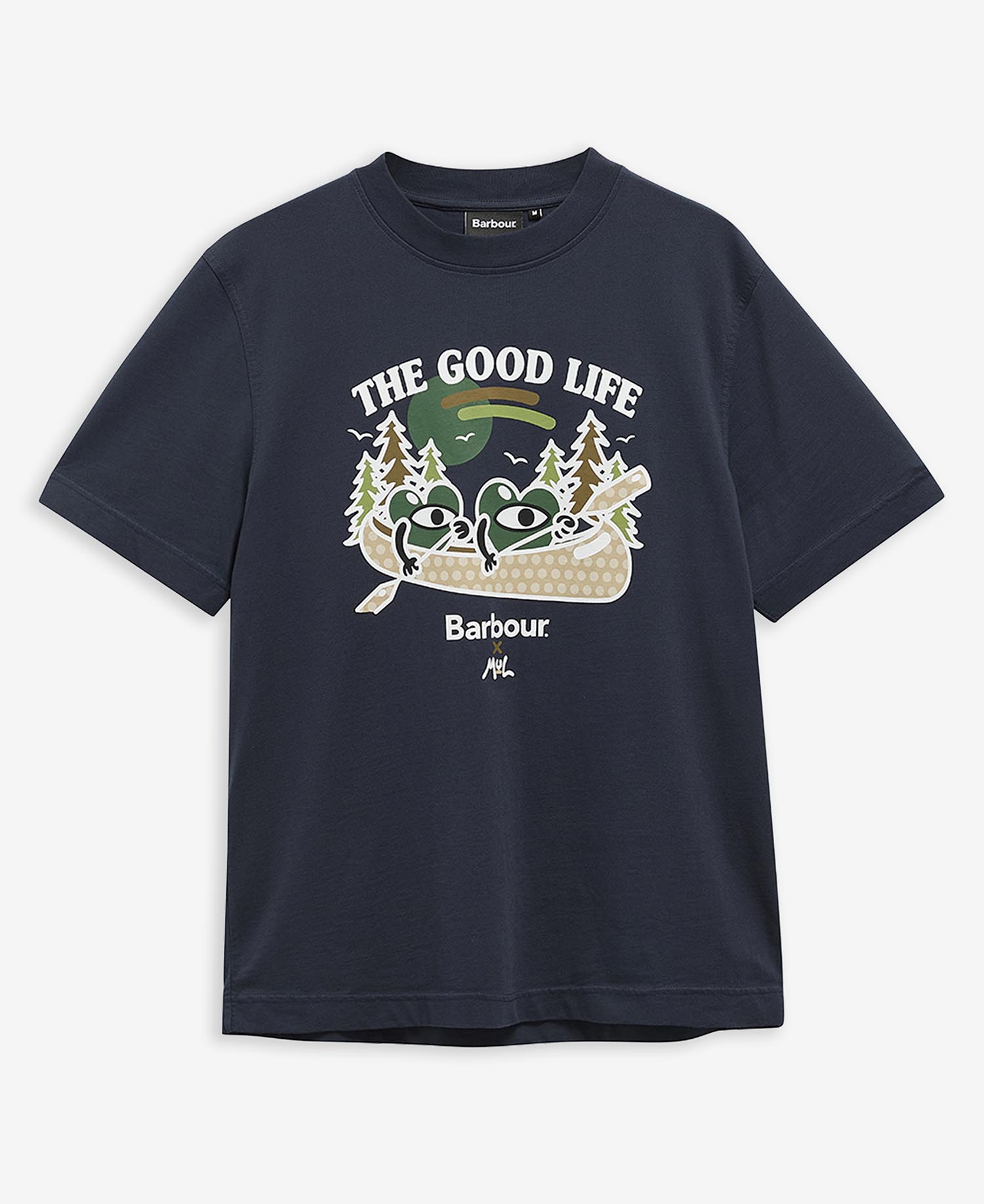Barbour x Mul Good Life Relaxed T-Shirt Navy