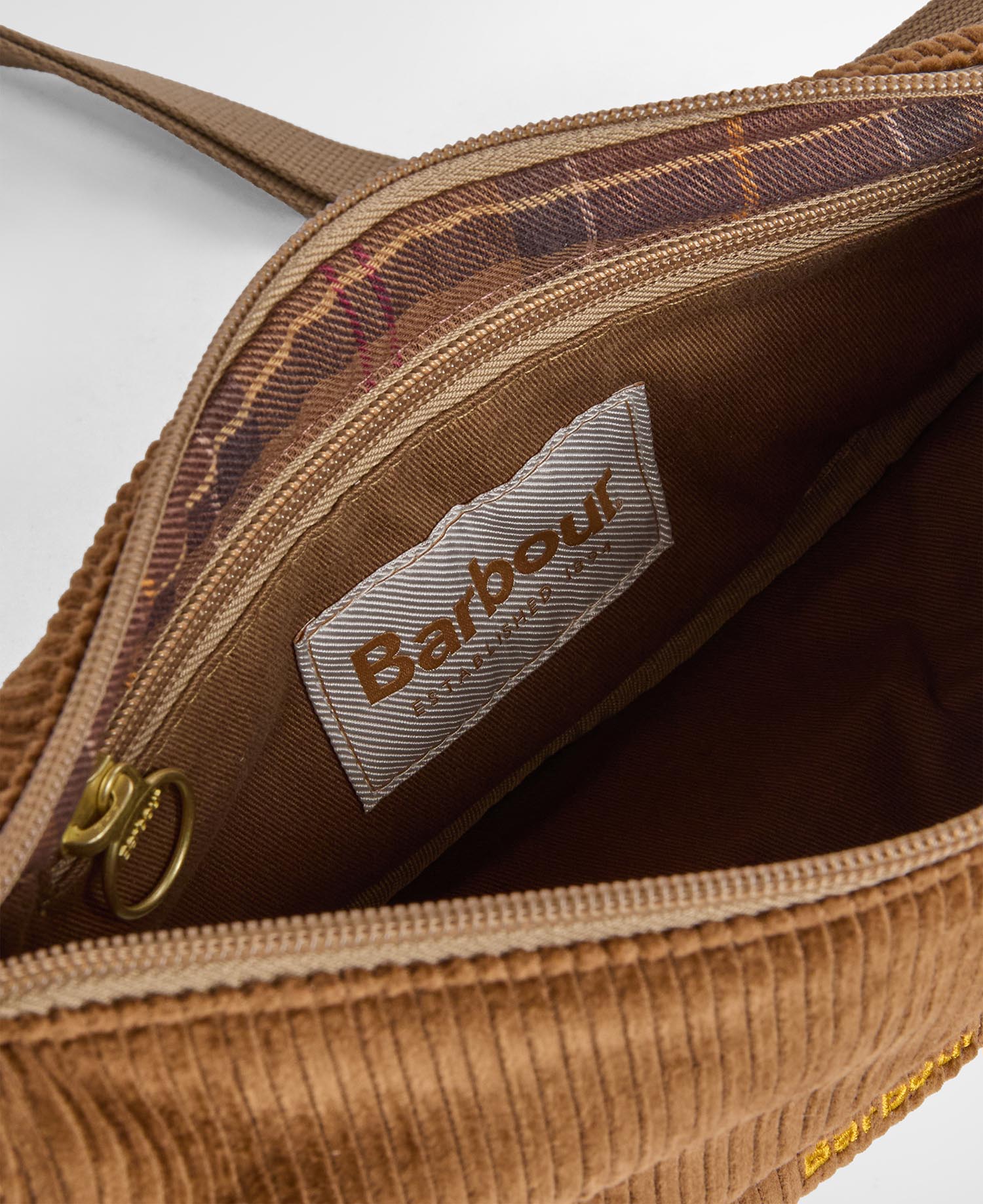 Barbour Sling Bag Mia Mini Cord Brown