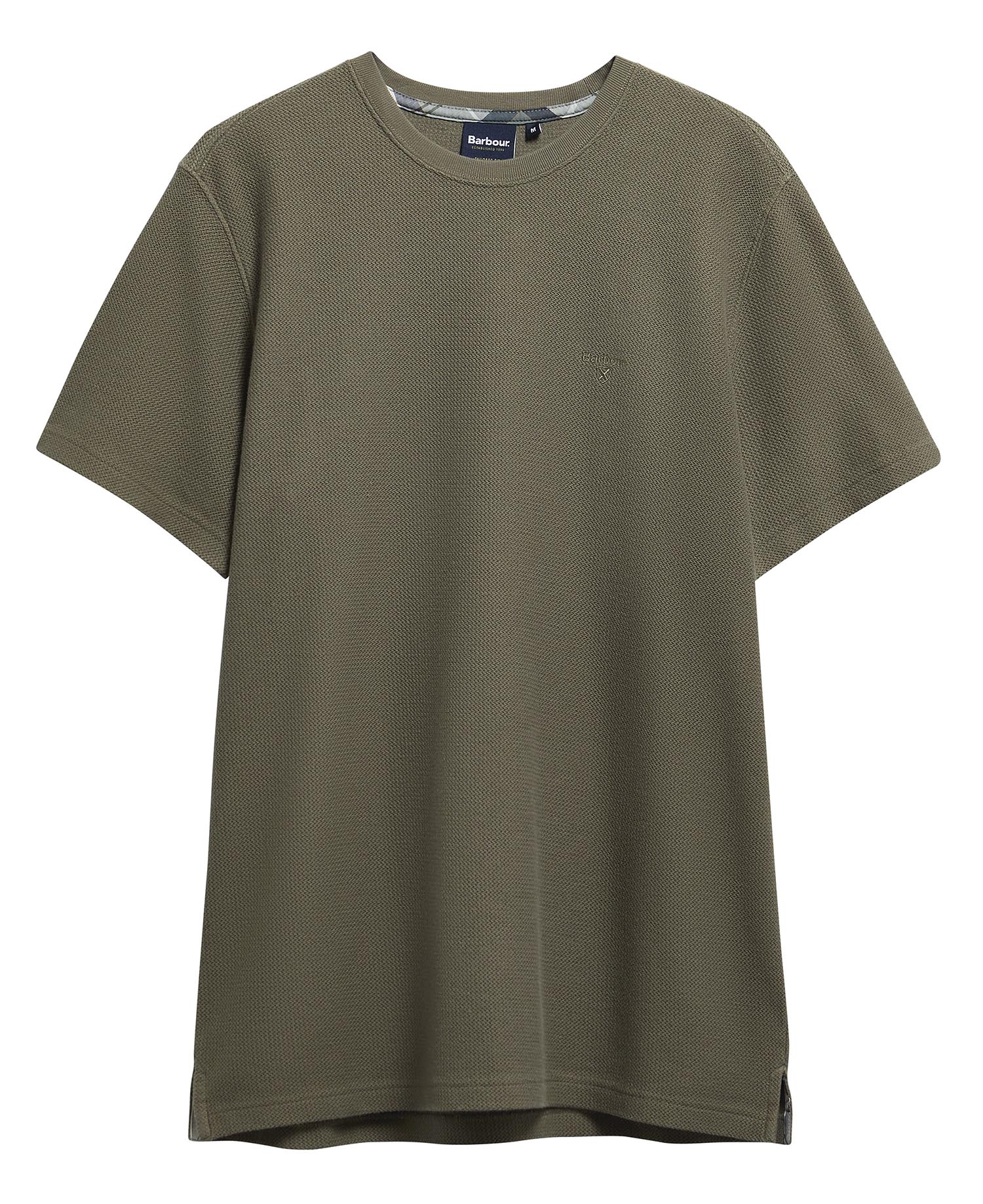 T-shirt Lingdale testurizzata leggermente aderente Dusty Olive