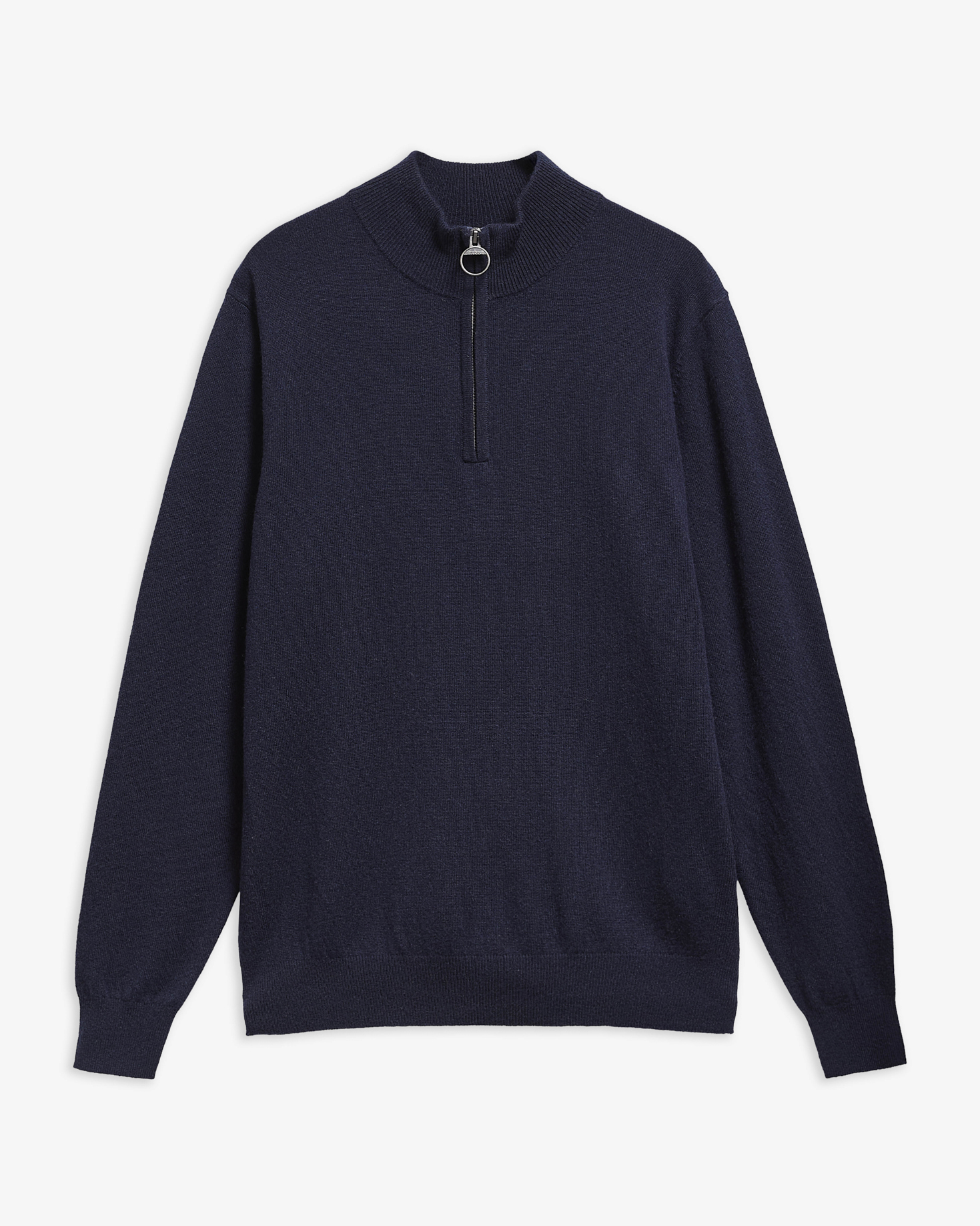 Barbour Pullover Ronson Half-Zip aus Woll-Kaschmir-Mix Navy
