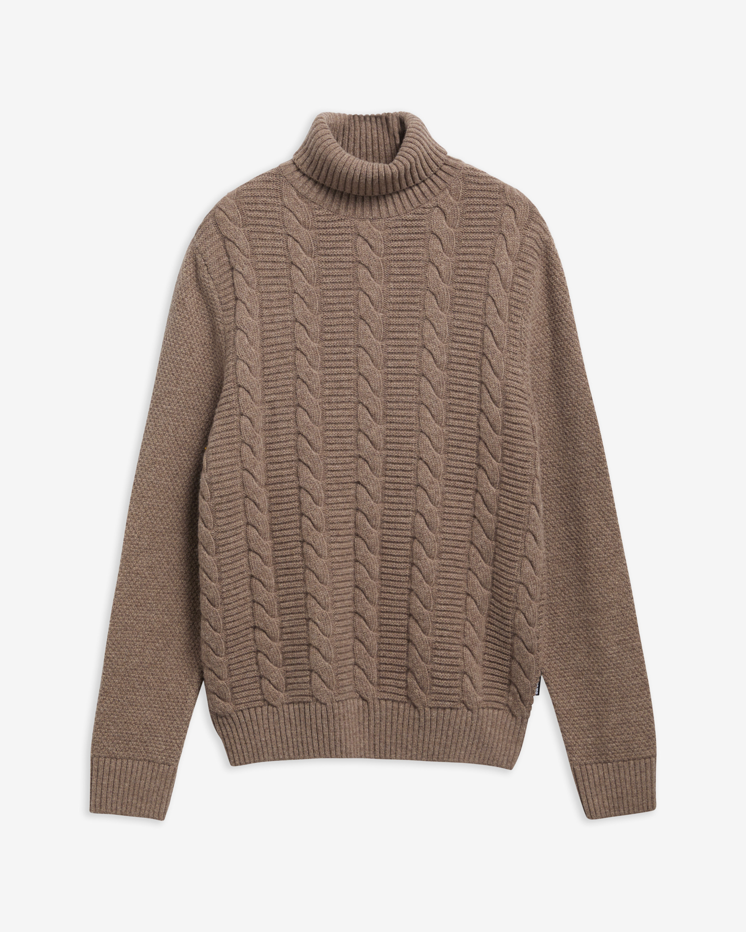 Staplecross Rollneck Lambswool  Jumper Stone