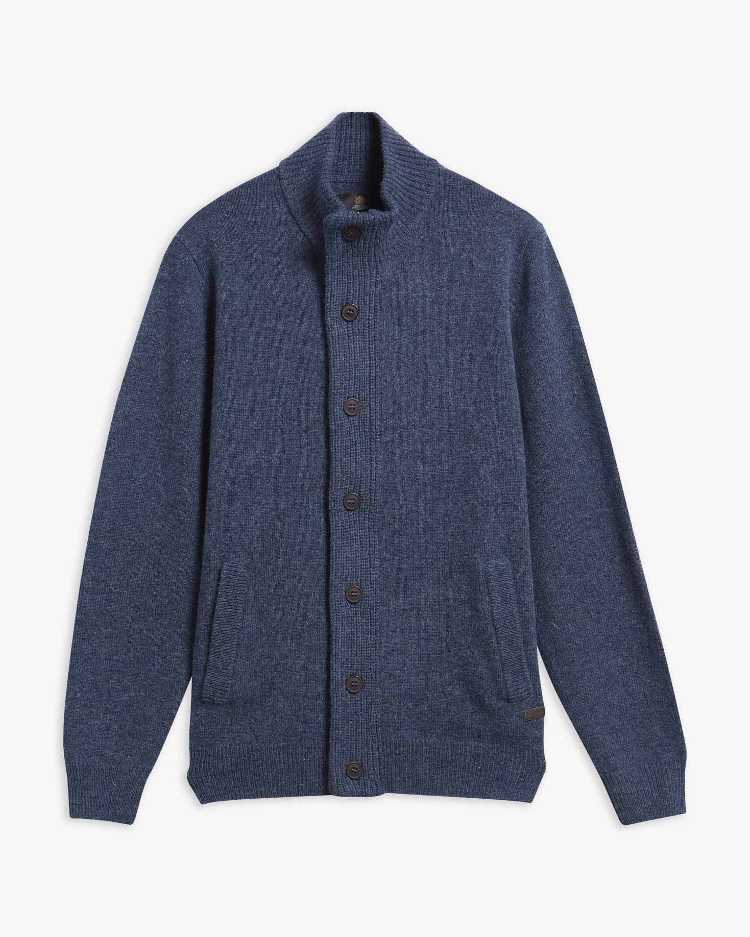 Maglione con zip Patch Dark Indigo