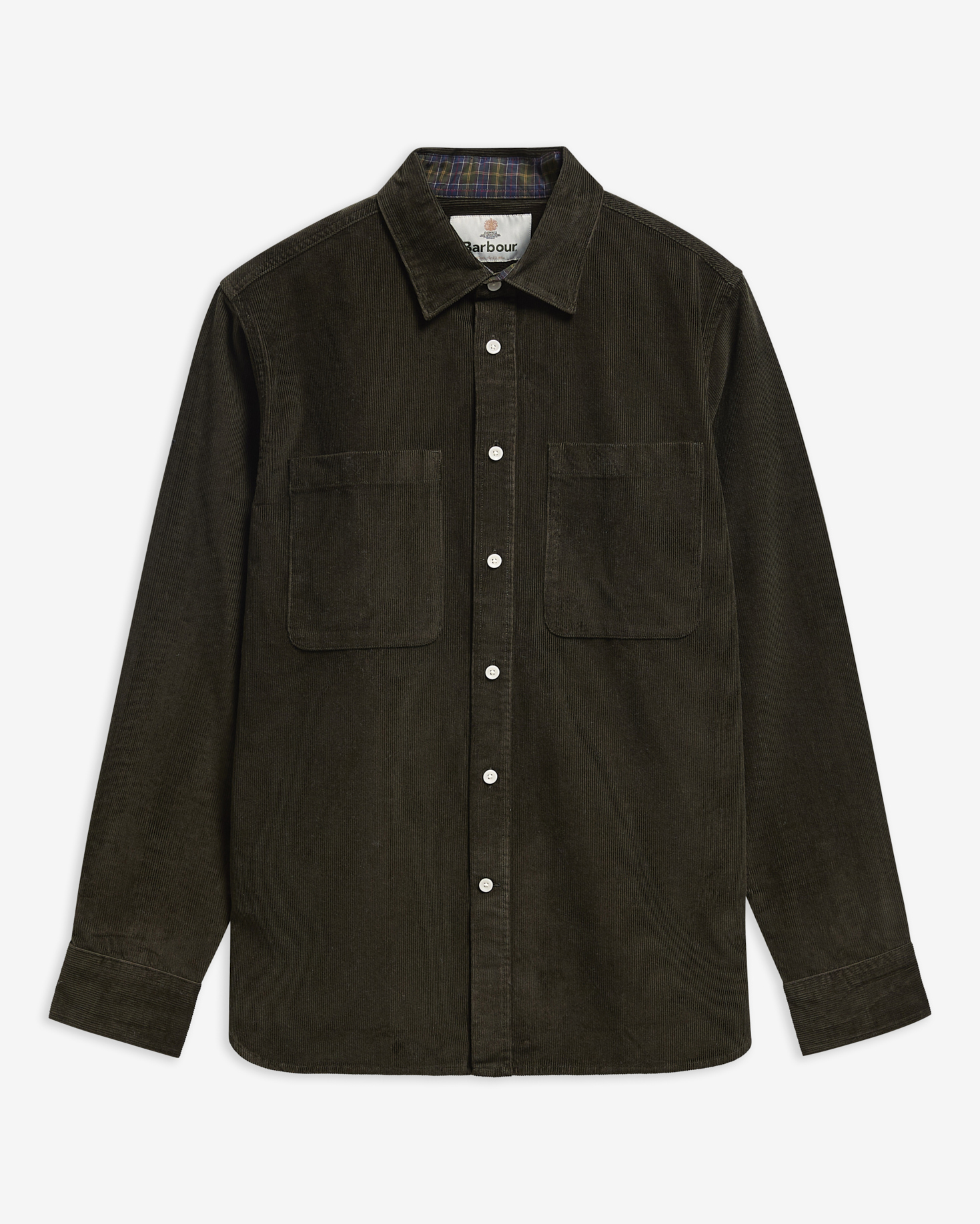 Cord Authentic-Fit Long-Sleeved Shirt Sage