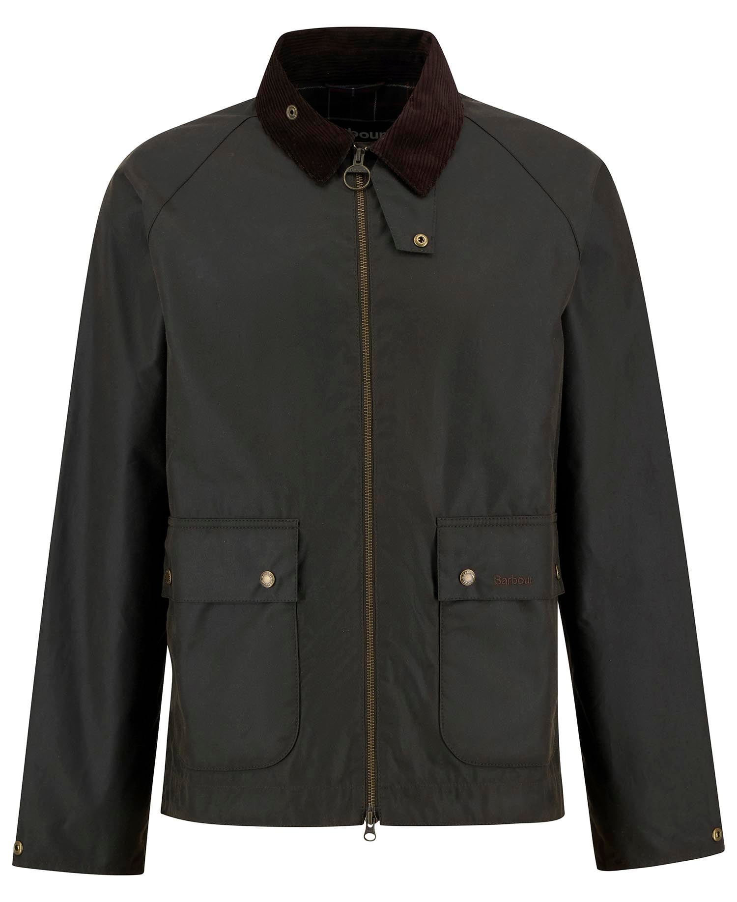 Bedale Short Waxed Jacket Olive