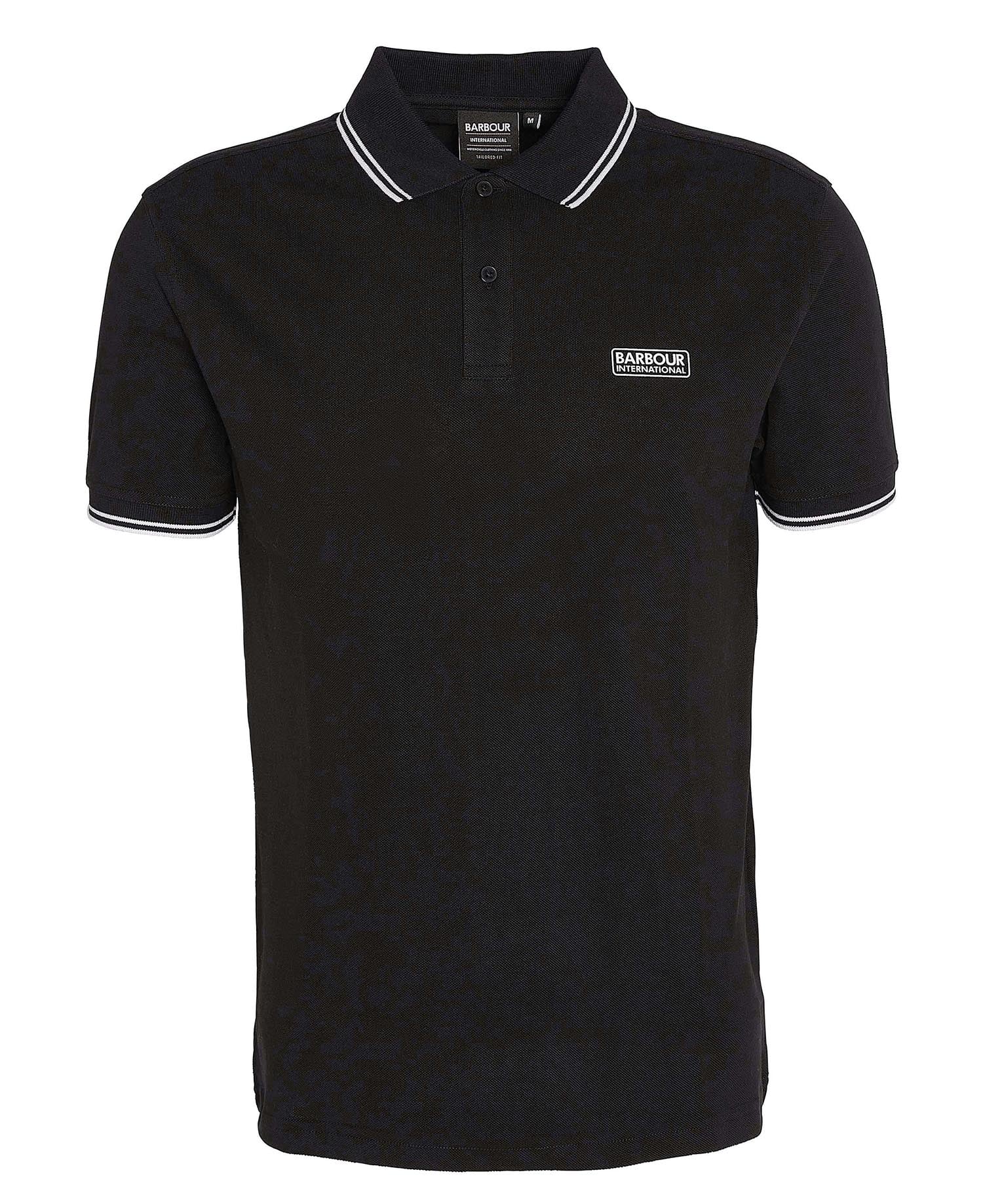 Evan Short-Sleeved Polo Shirt Classic Black