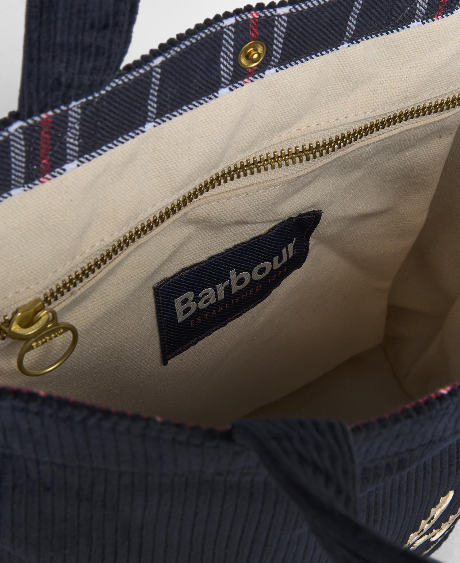 Mini Carrick Cord Tote Bag Navy