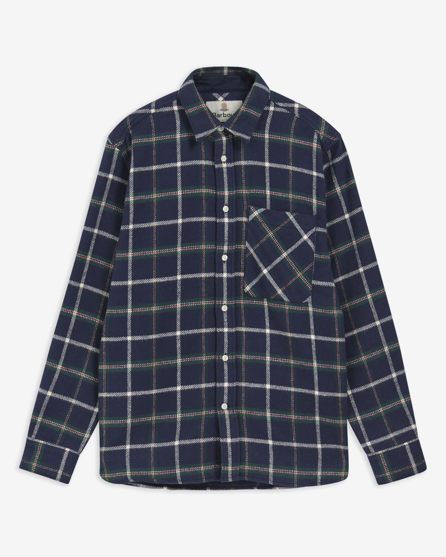 Camicia a maniche lunghe Hetton con taglio classico Navy