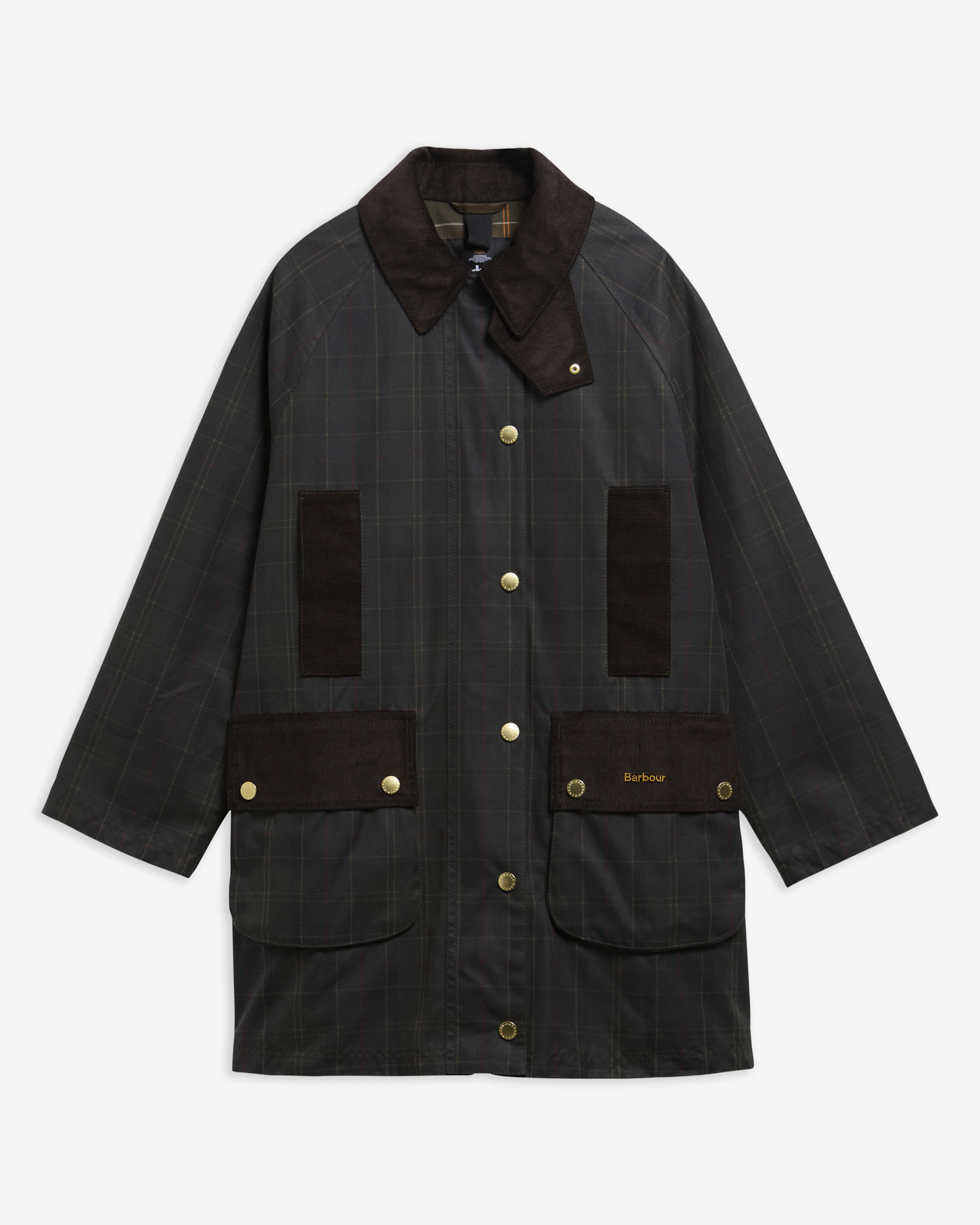 Tartan Reimagined Icons Tartan Modern Beaufort Waxed Jacket Classic Tartan/Olive